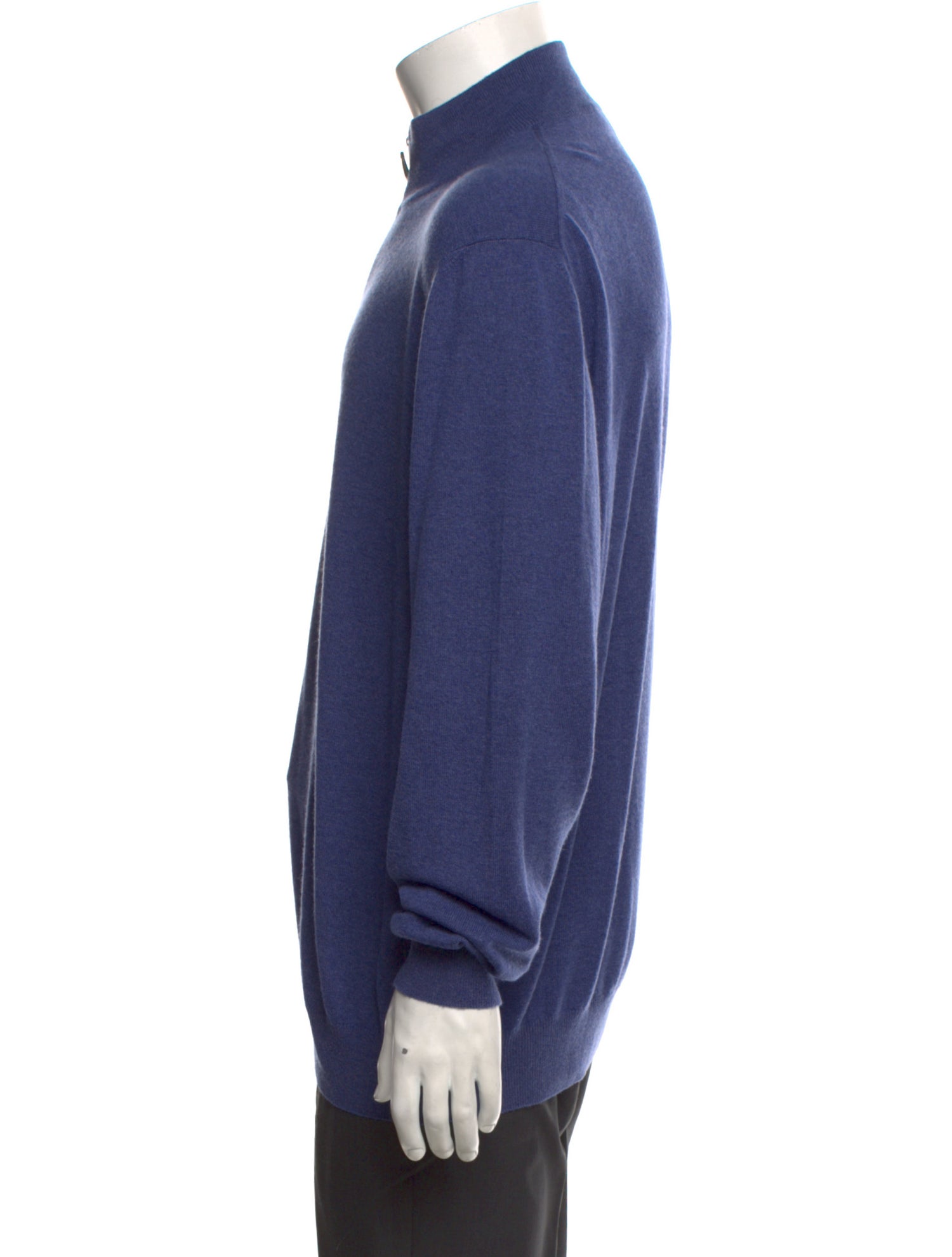 Ermenegildo Zegna Cashmere Mock Neck Polo Sweater