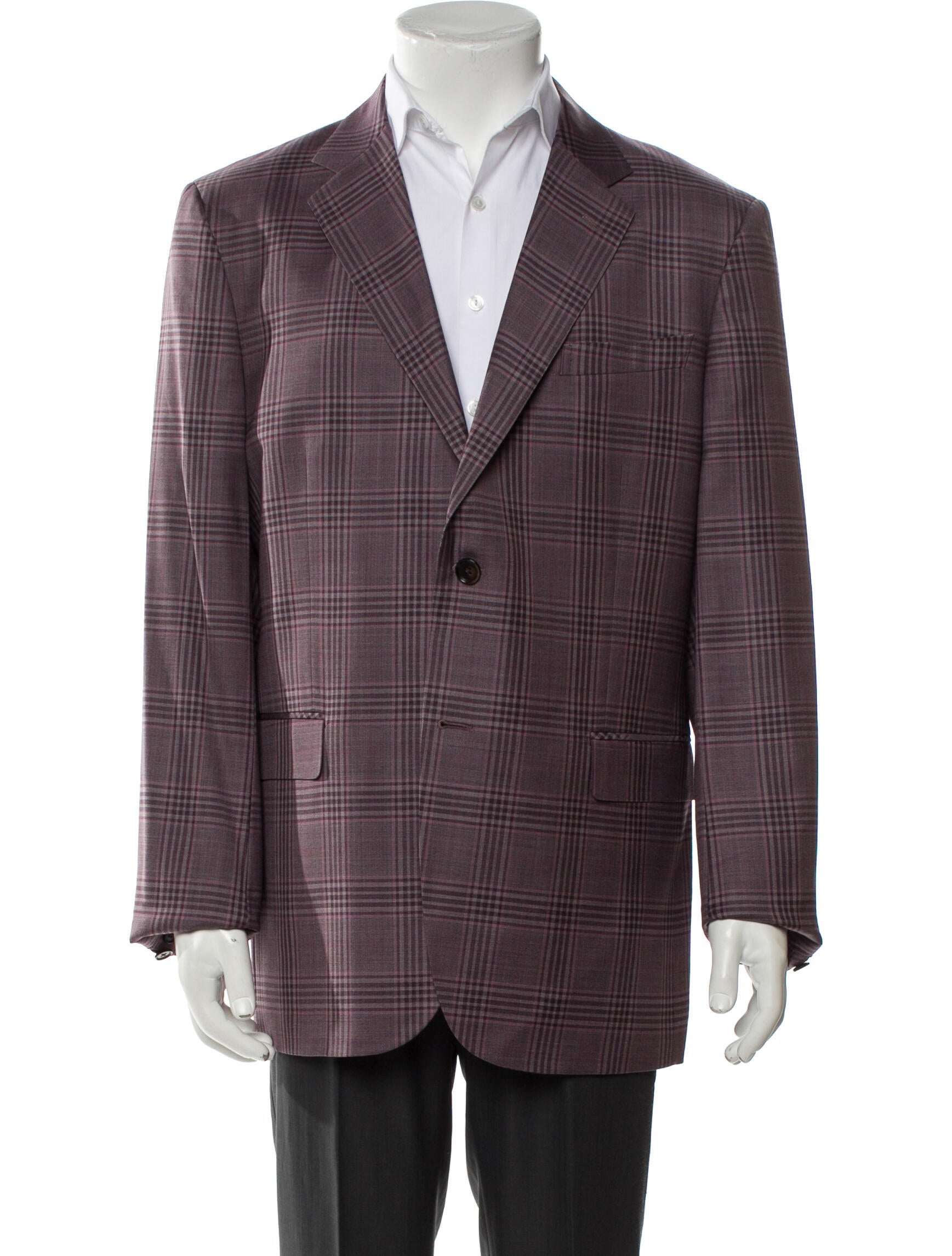 Ermenegildo Zegna Plaid Print Blazer