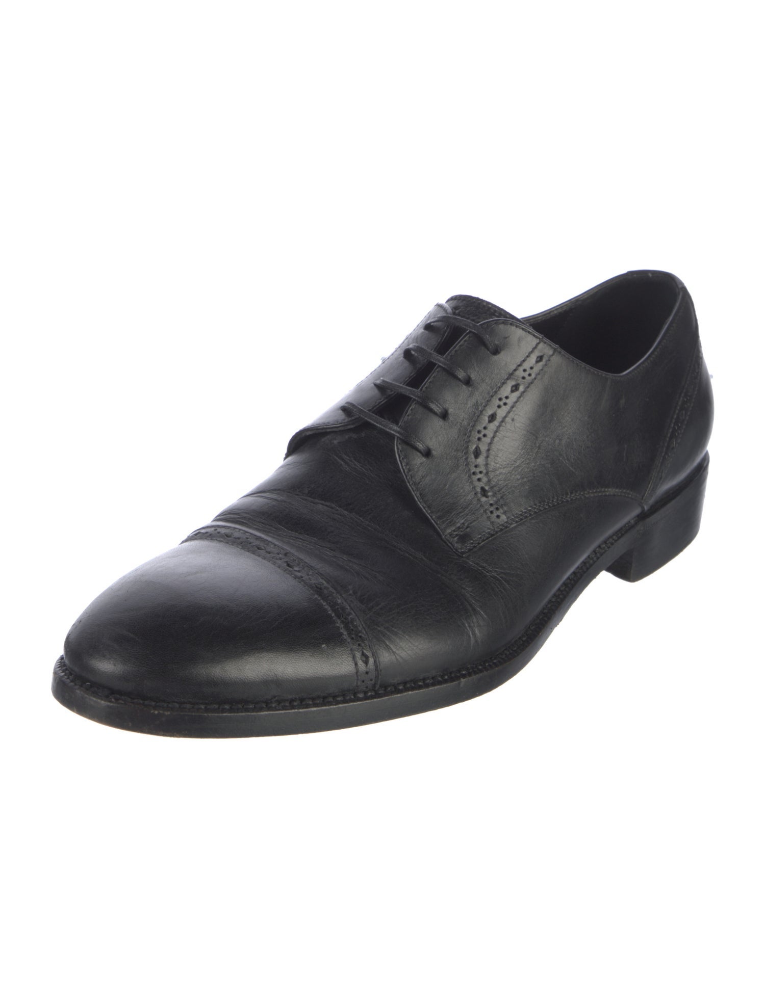 Ermenegildo Zegna Leather Lasercut Accents Brogues
