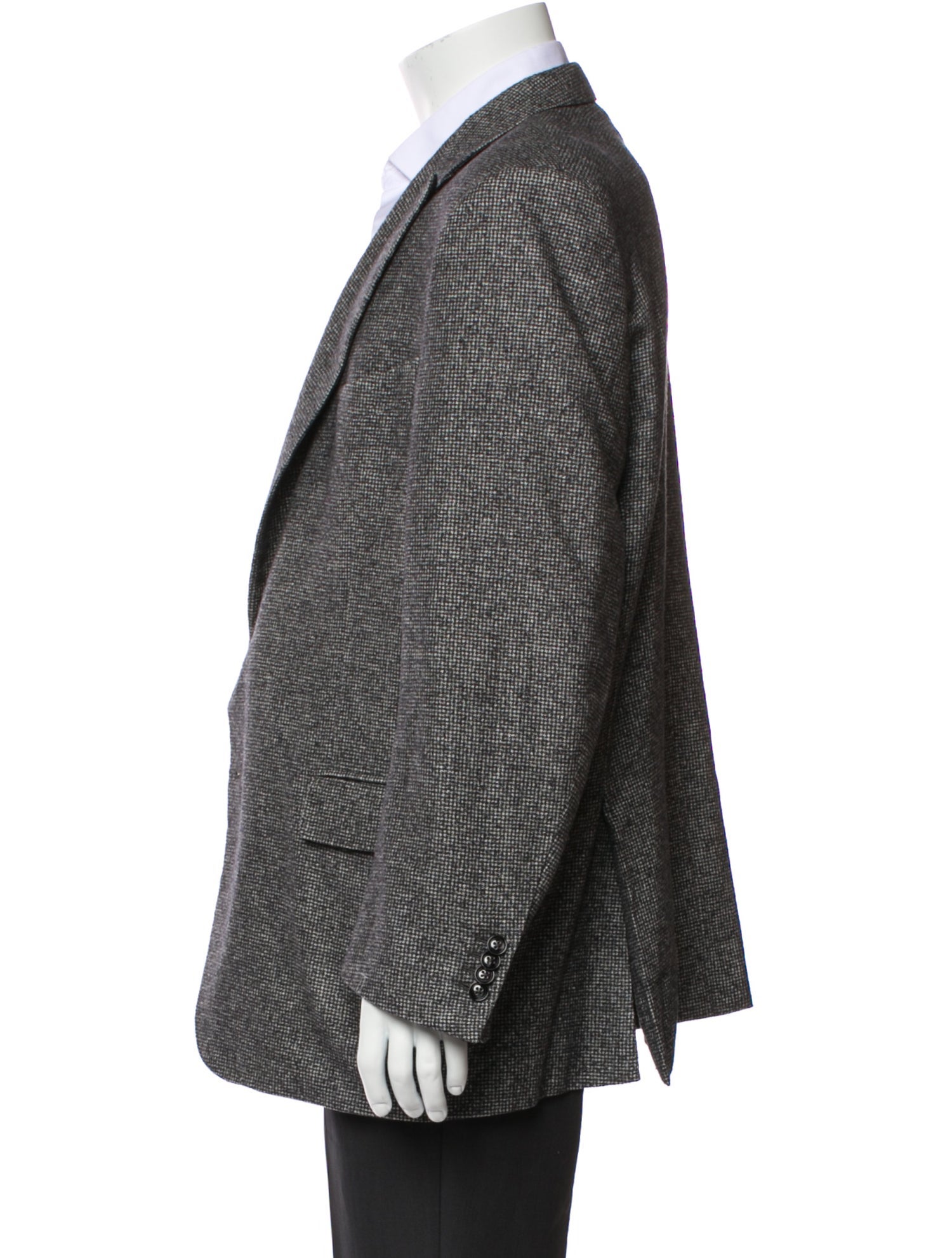 Ermenegildo Zegna Wool Houndstooth Print Blazer