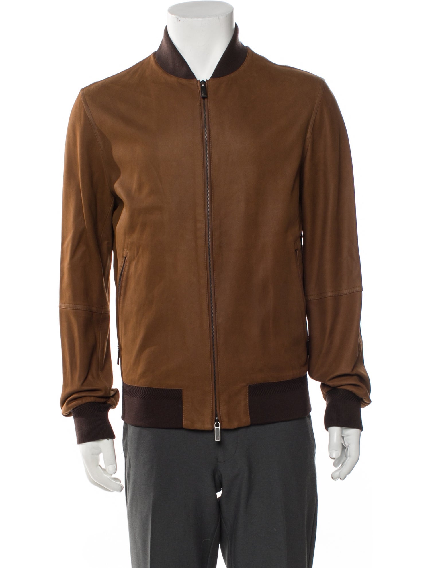 Ermenegildo Zegna Lambskin Bomber Jacket
