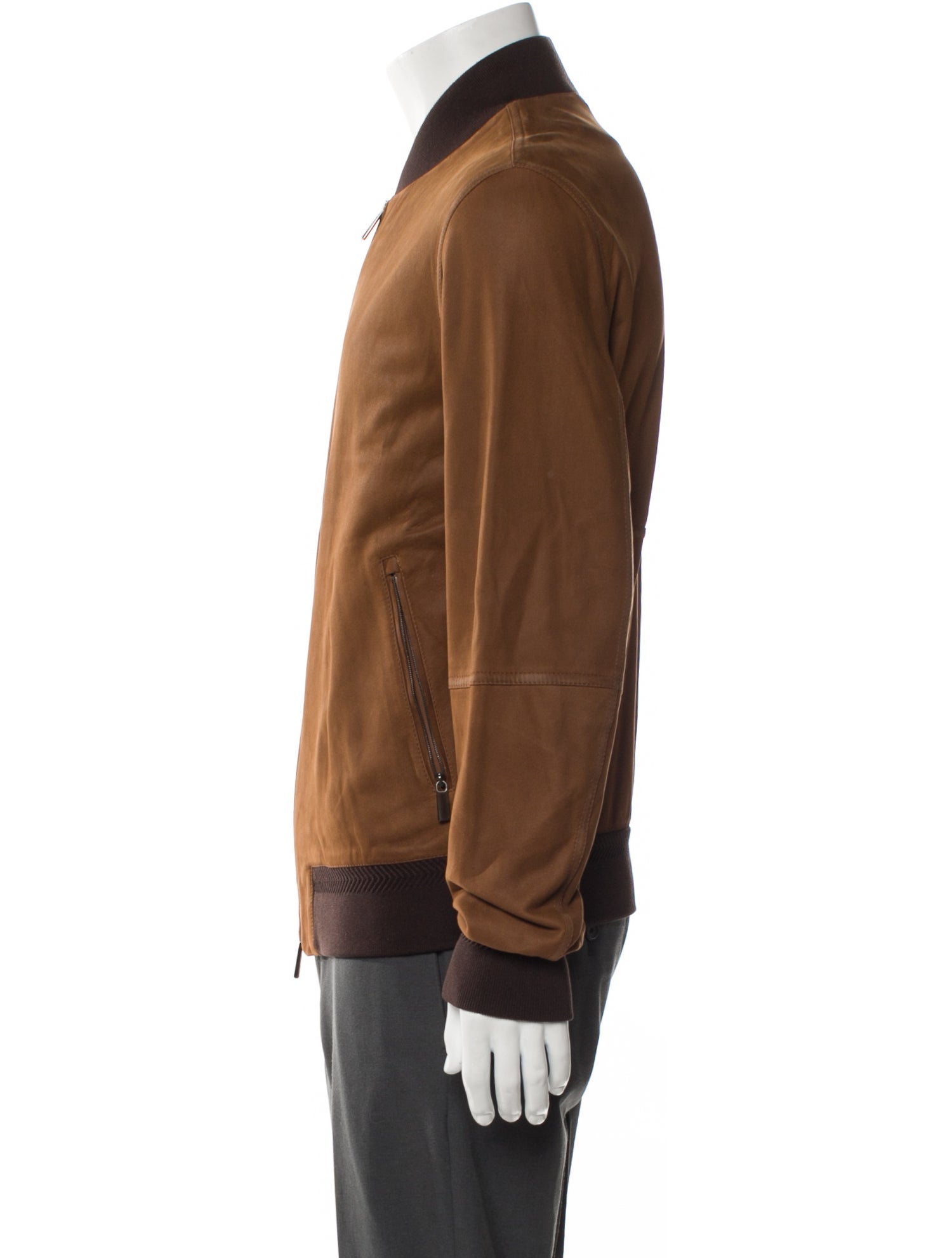 Ermenegildo Zegna Lambskin Bomber Jacket