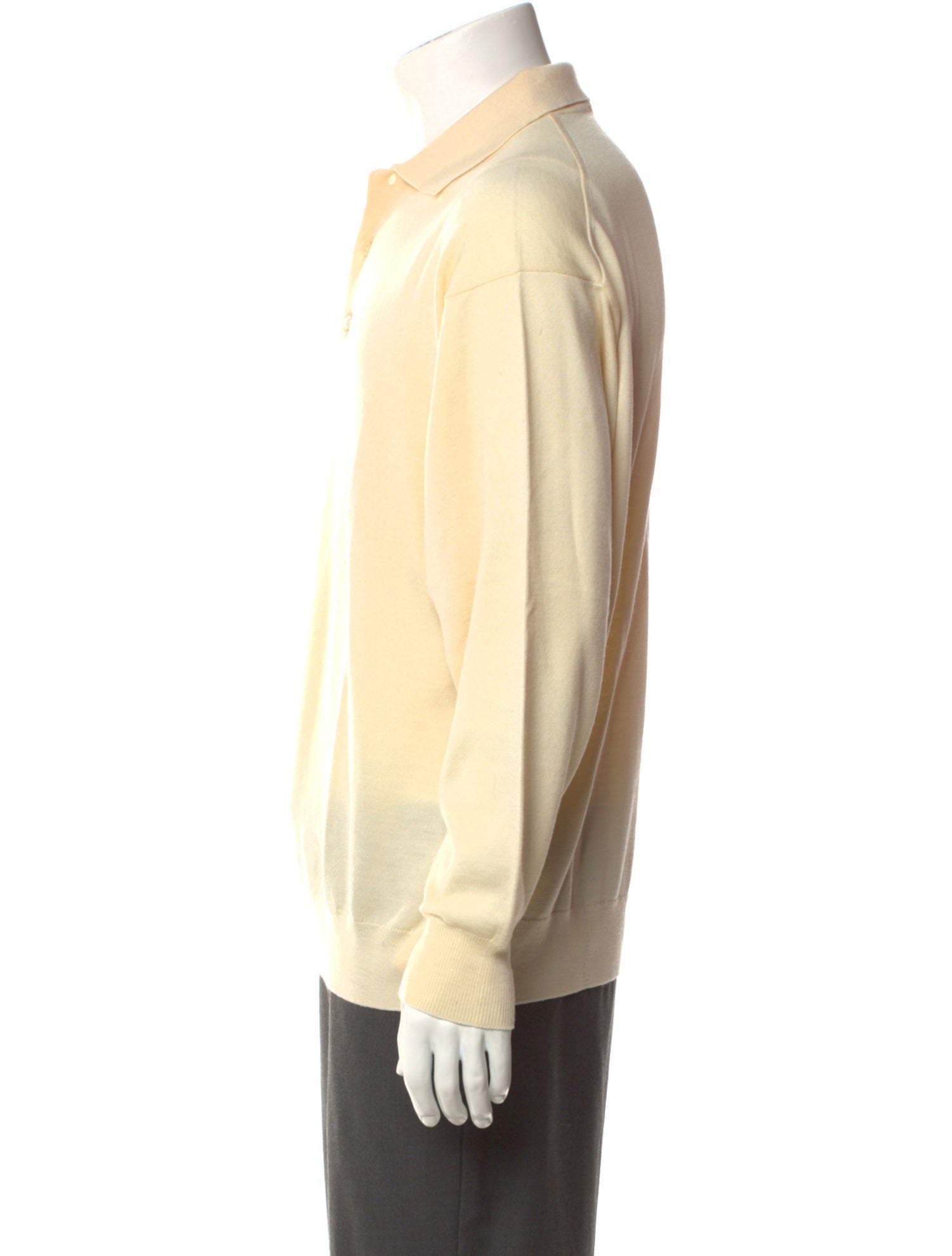 Ermenegildo Zegna Merino Wool Mock Neck Polo Sweater