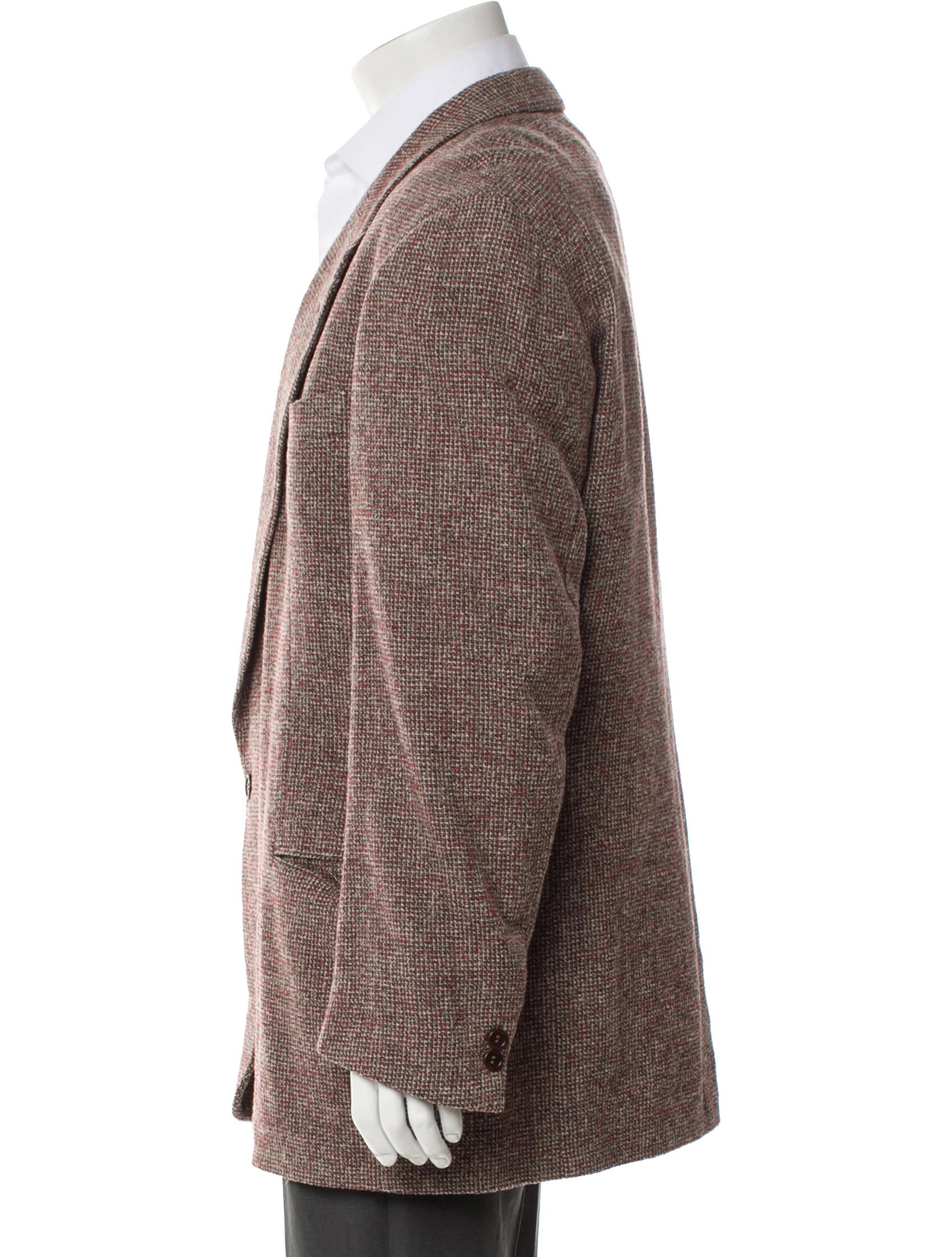 Ermenegildo Zegna Wool Tweed Pattern Blazer