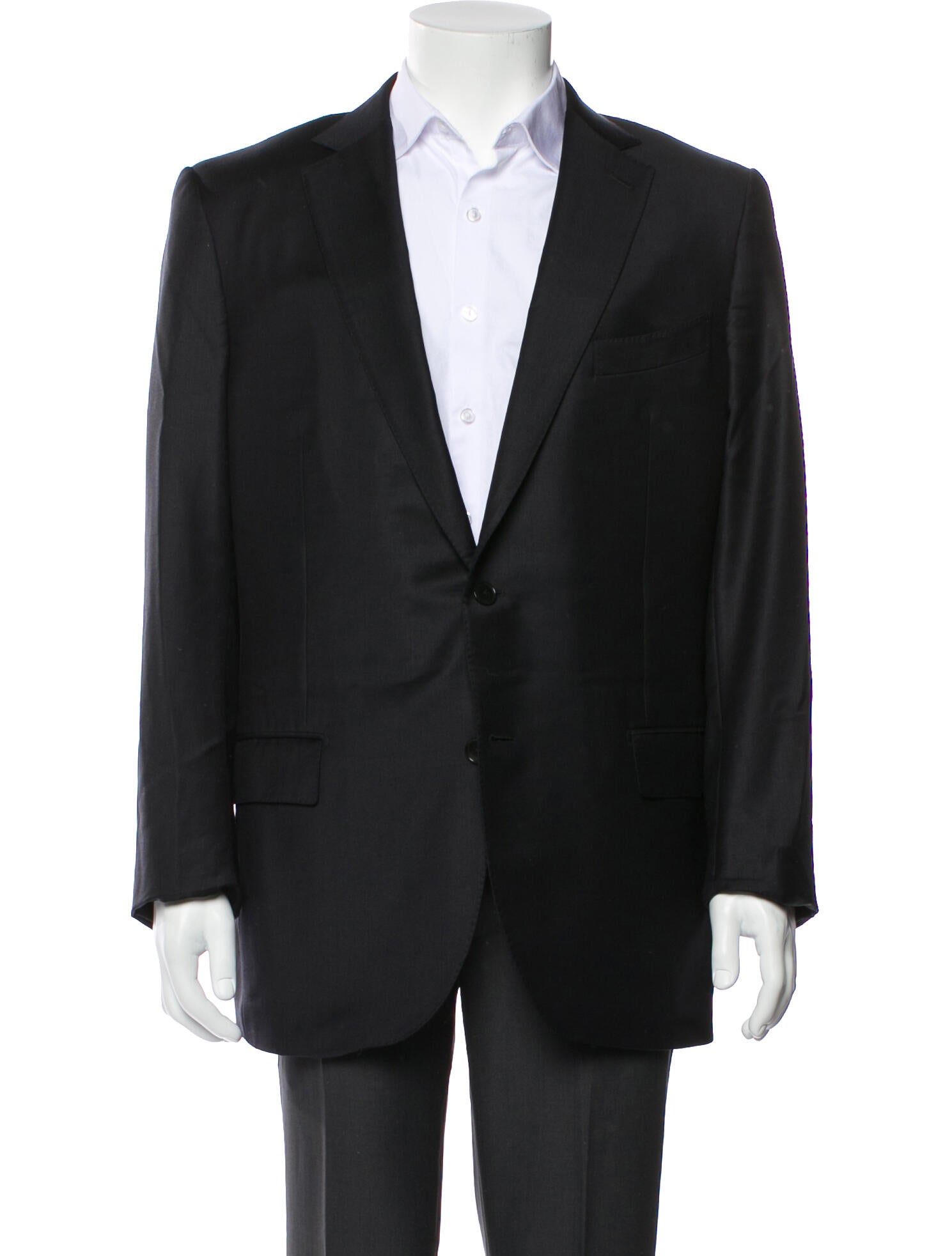 Ermenegildo Zegna wool solid blazer