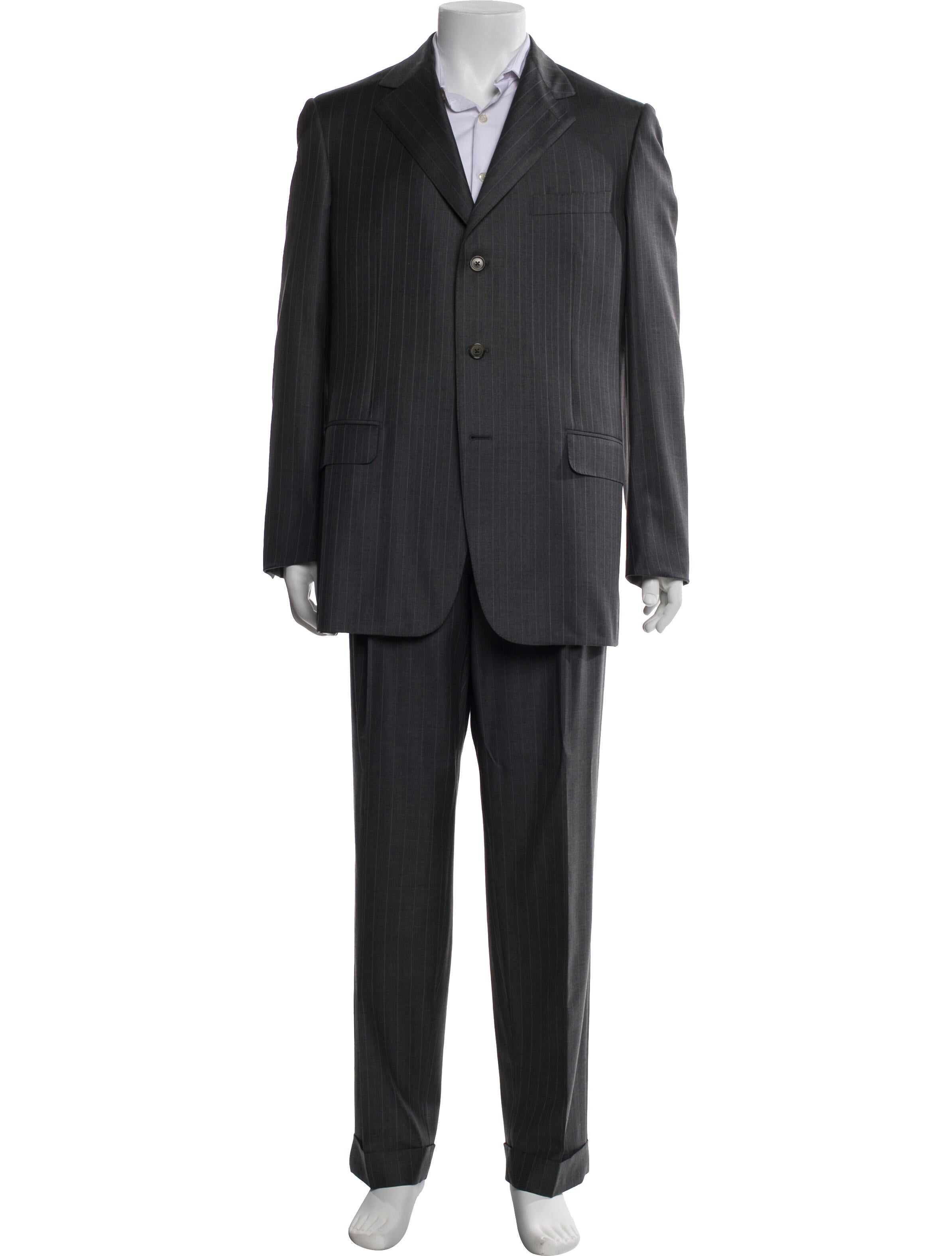 Ermenegildo Zegna Wool Striped Two-Piece Suit