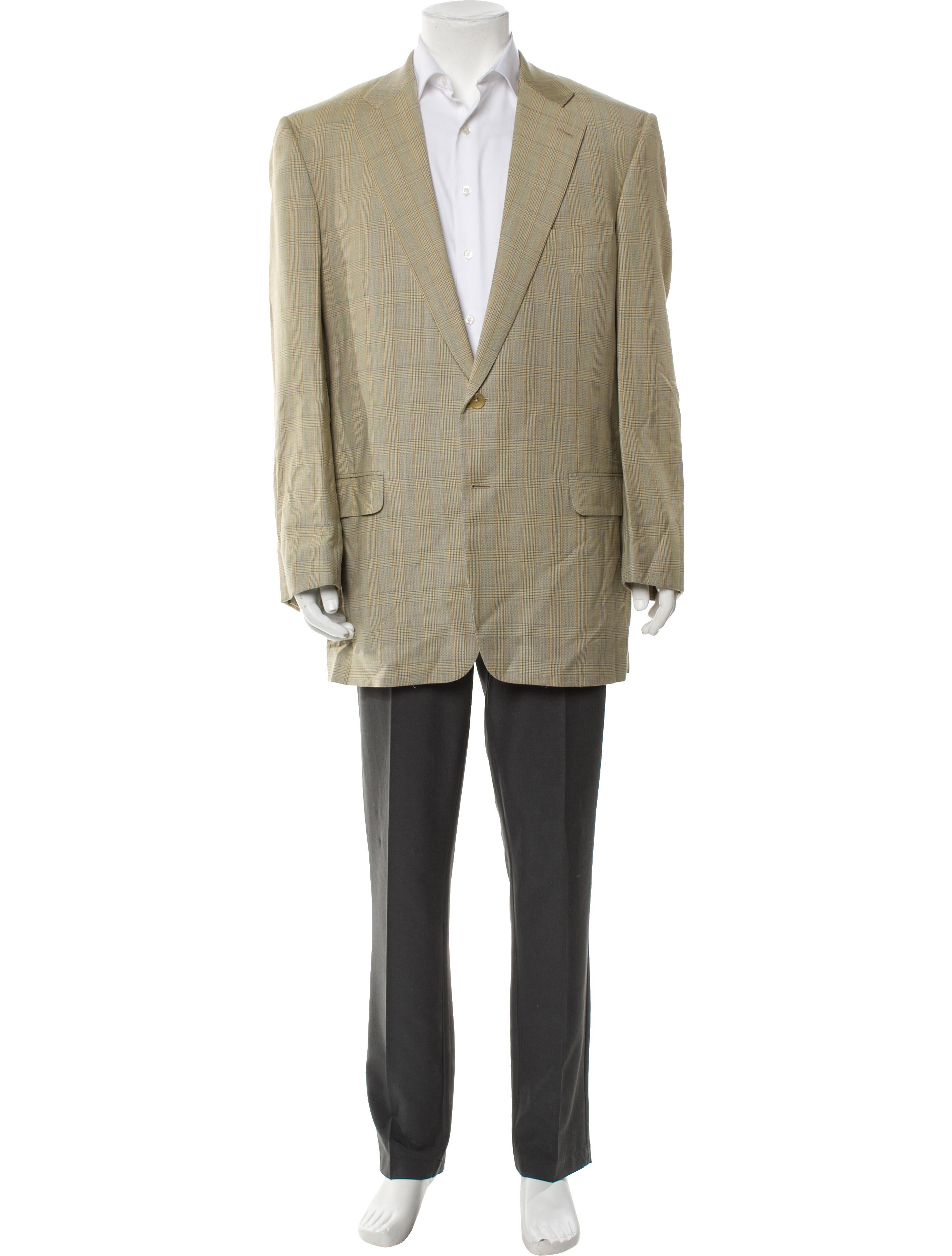 Ermenegildo Zegna Ermenegildo Zegna for Neiman Marcus Plaid Print Blazer