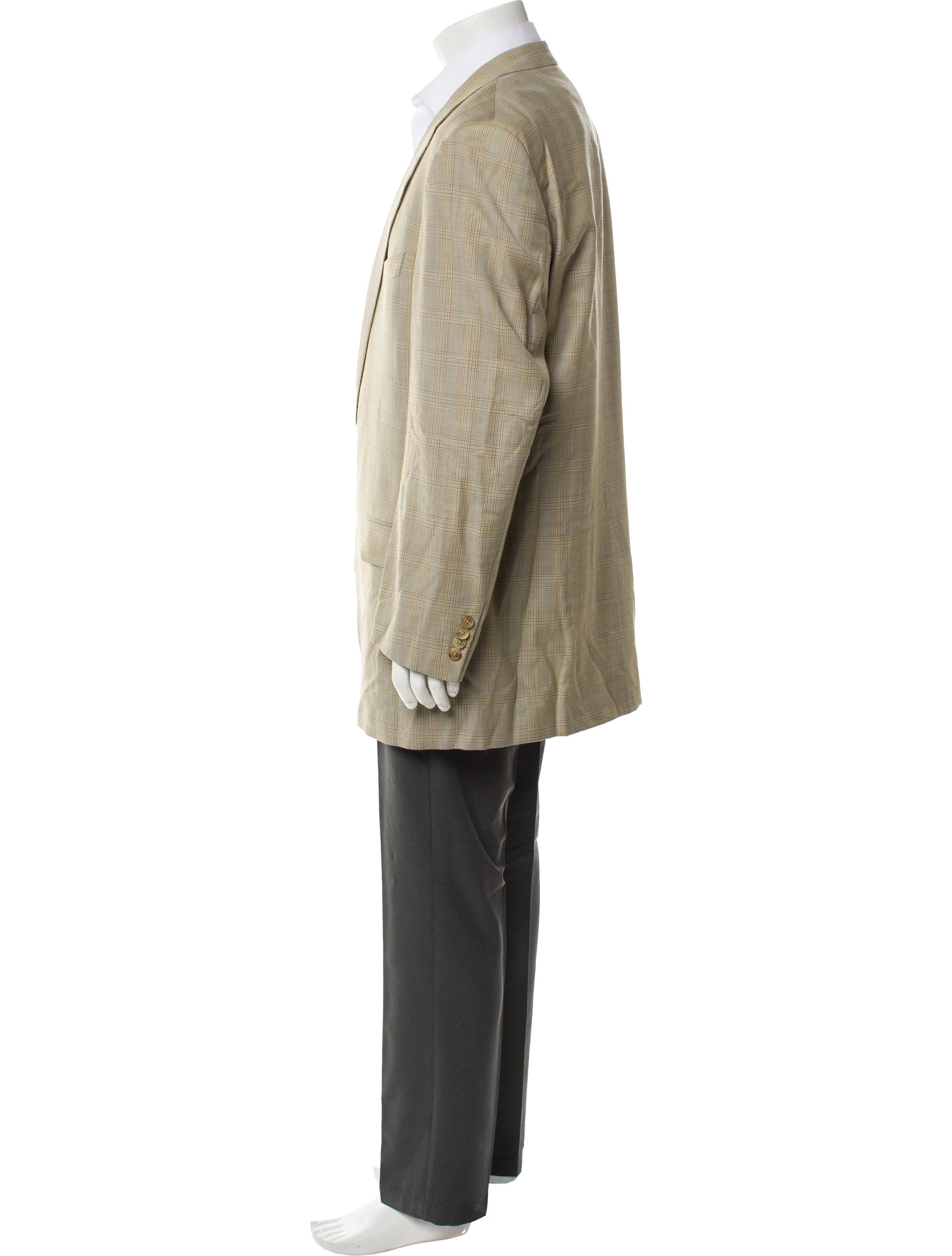 Ermenegildo Zegna Ermenegildo Zegna for Neiman Marcus Plaid Print Blazer