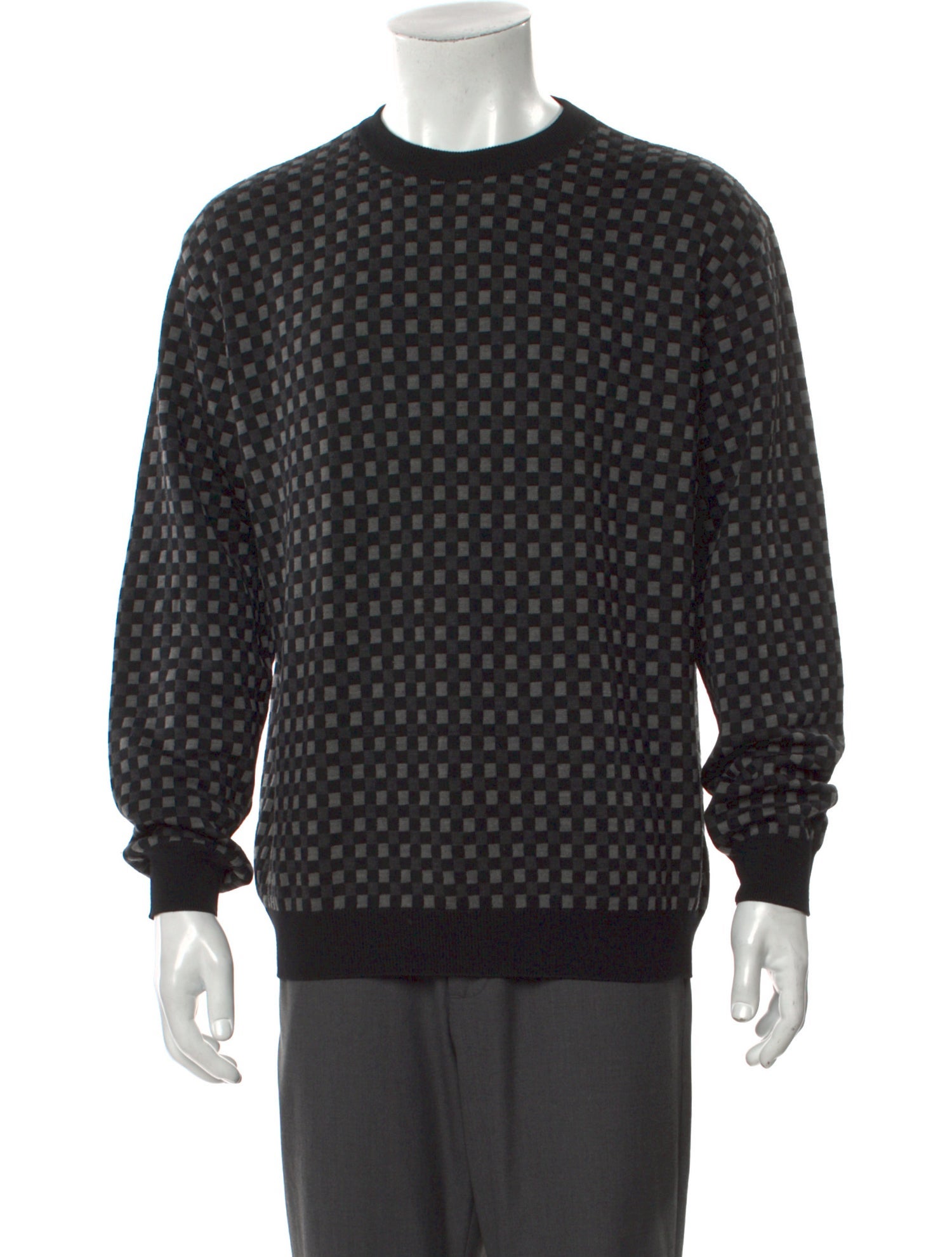 Ermenegildo Zegna Wool Plaid Print Pullover