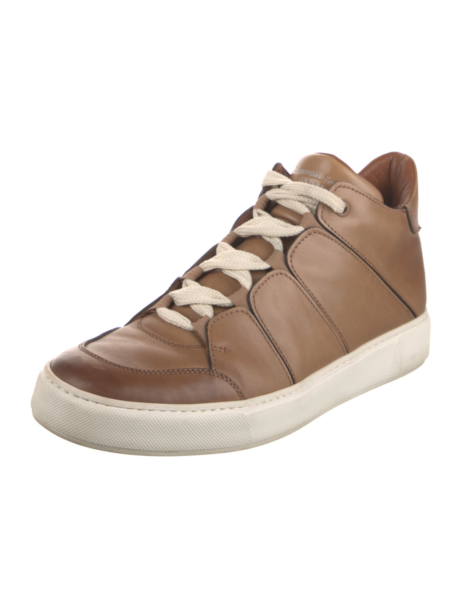 Ermenegildo Zegna Leather Lace-Up Boots