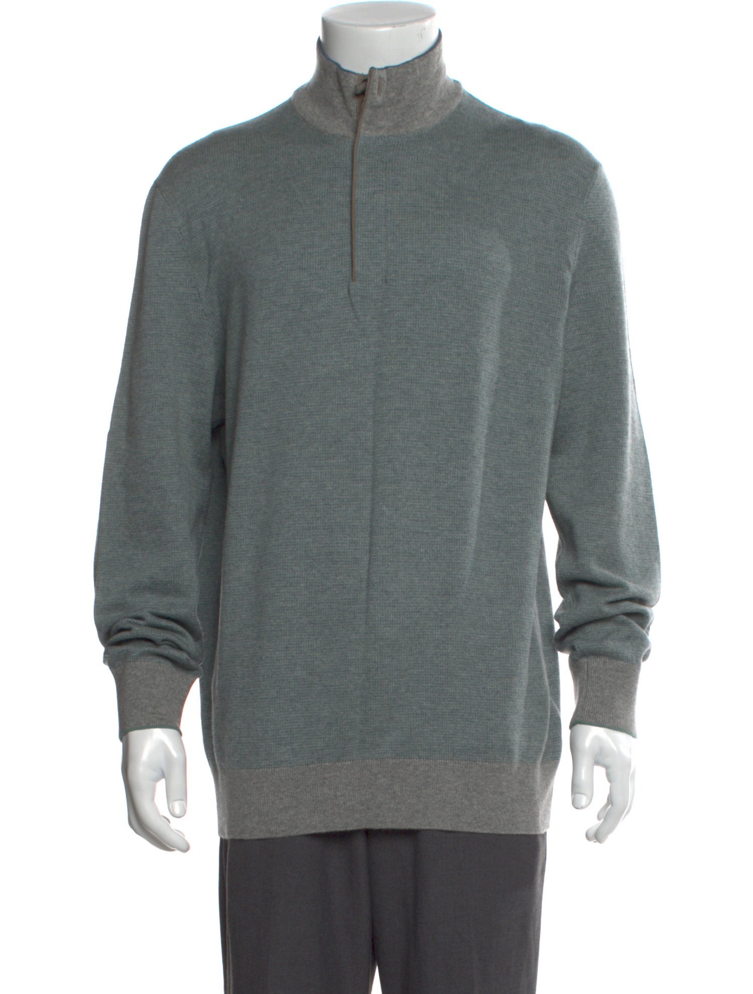 Ermenegildo Zegna Cashmere Turtleneck Polo Sweater