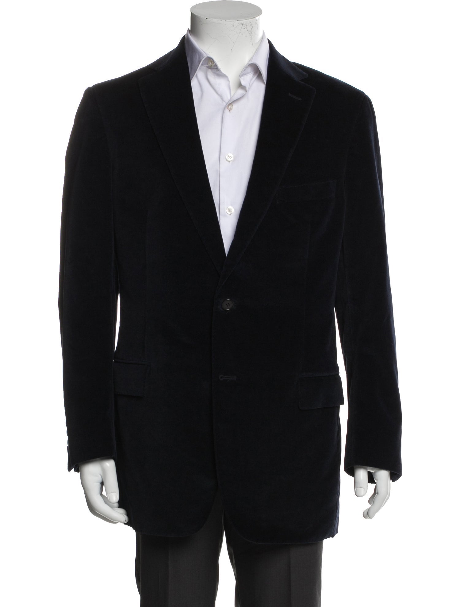 Ermenegildo Zegna Velvet Two-Button Blazer