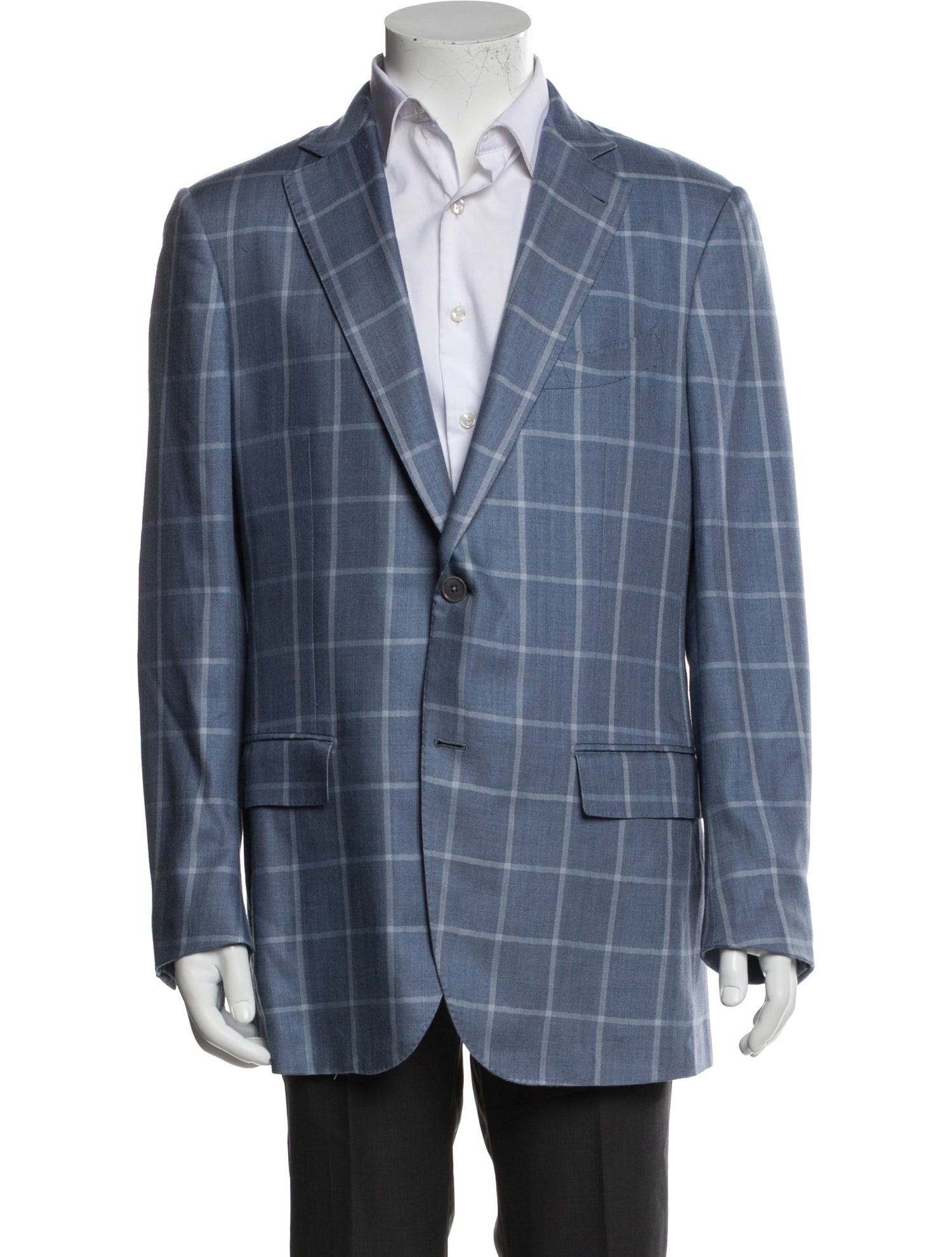 Ermenegildo Zegna Plaid Printed Blazer