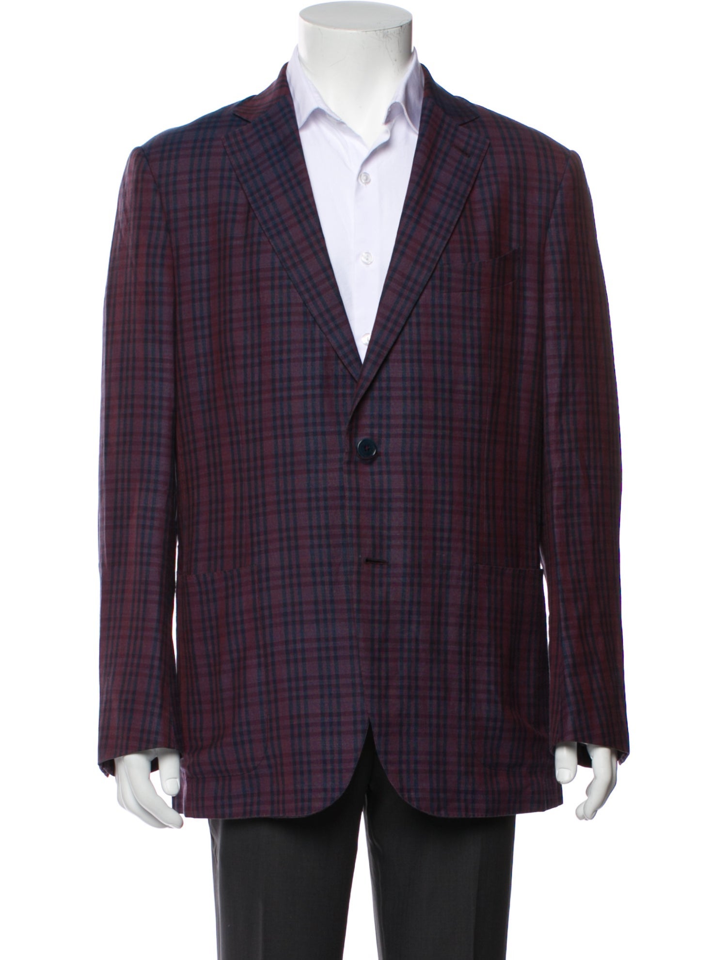 Ermenegildo Zegna Plaid Print Blazer