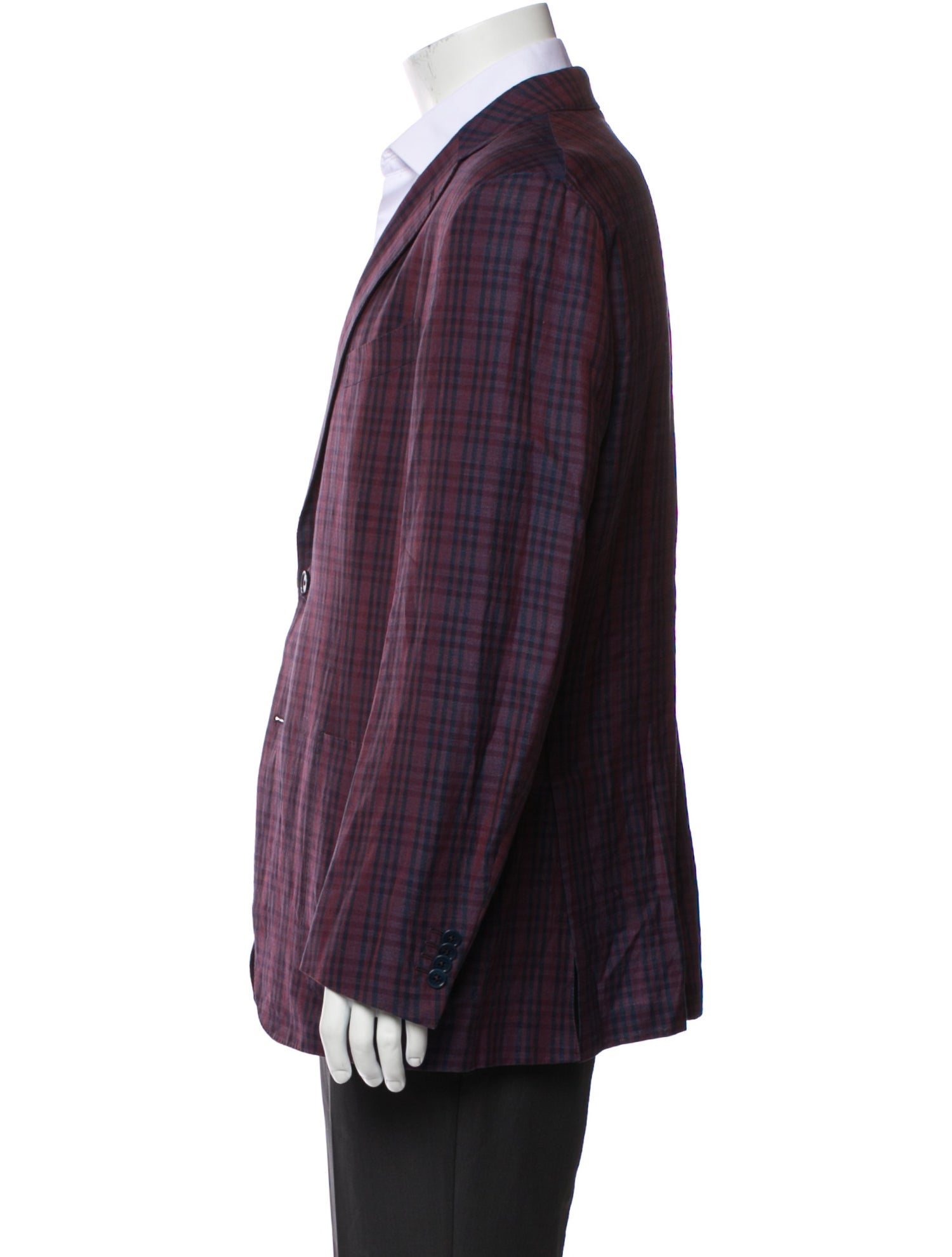 Ermenegildo Zegna Plaid Print Blazer