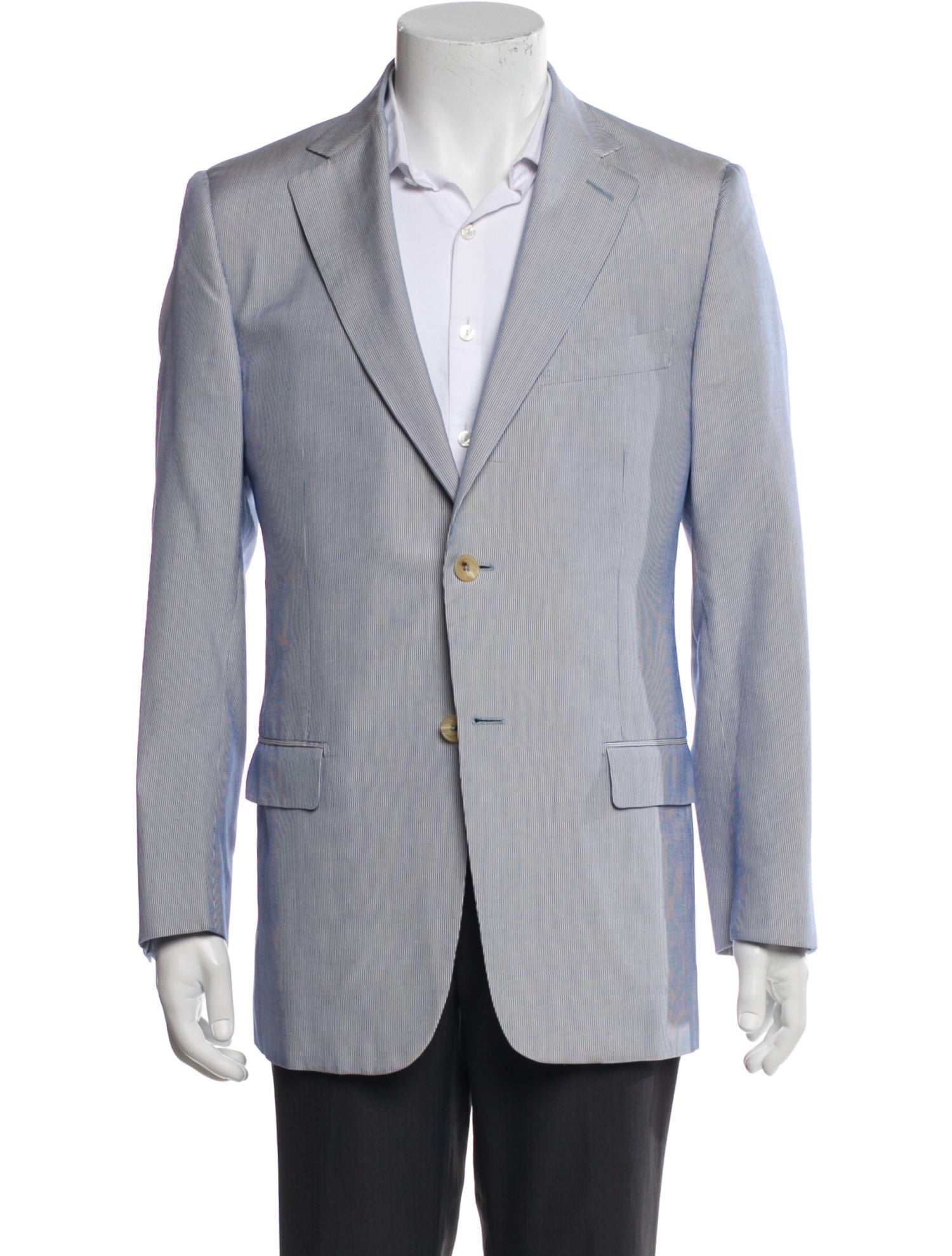 Ermenegildo Zegna Silk Striped Sport Coat