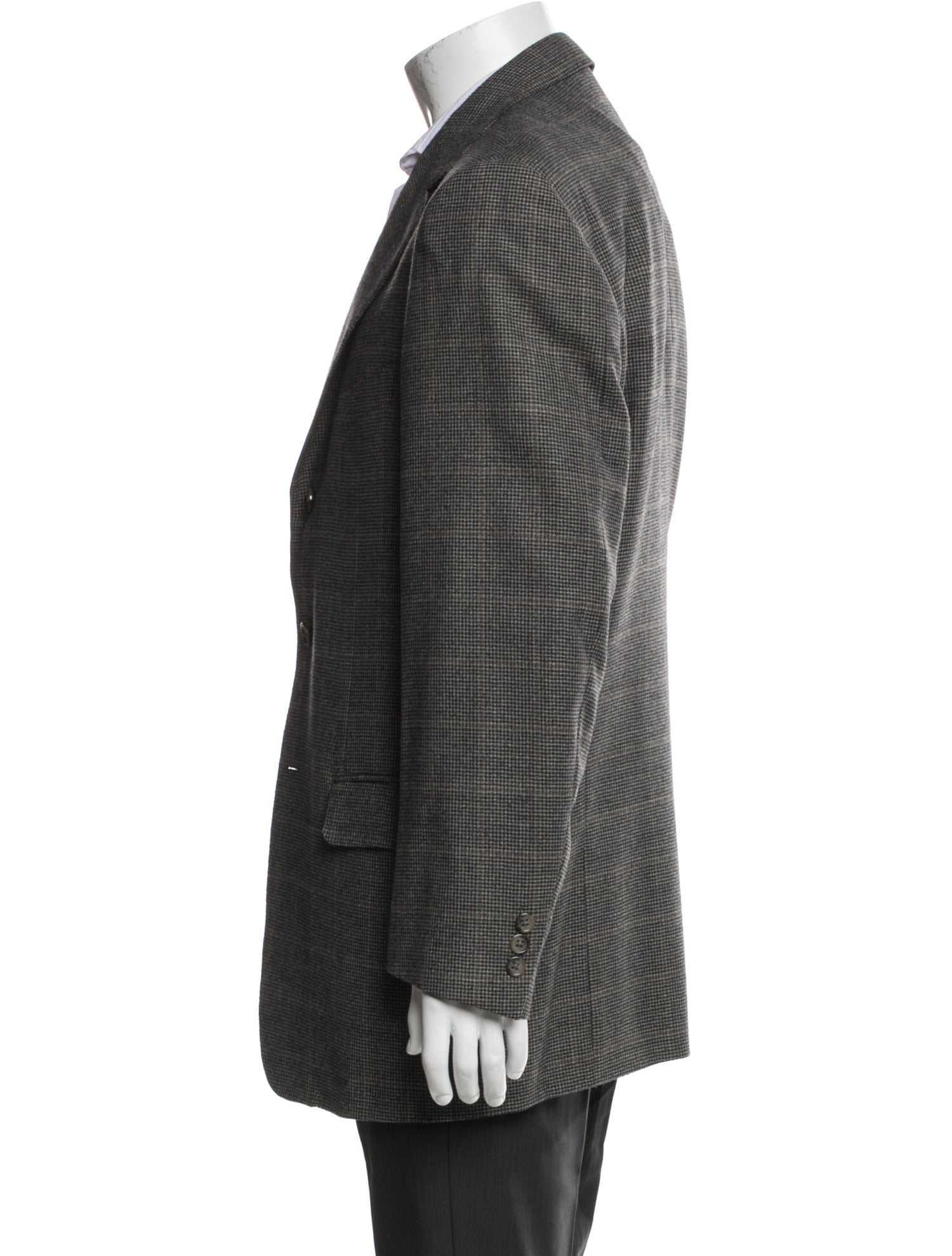 Ermenegildo Zegna Wool Houndstooth Print Blazer