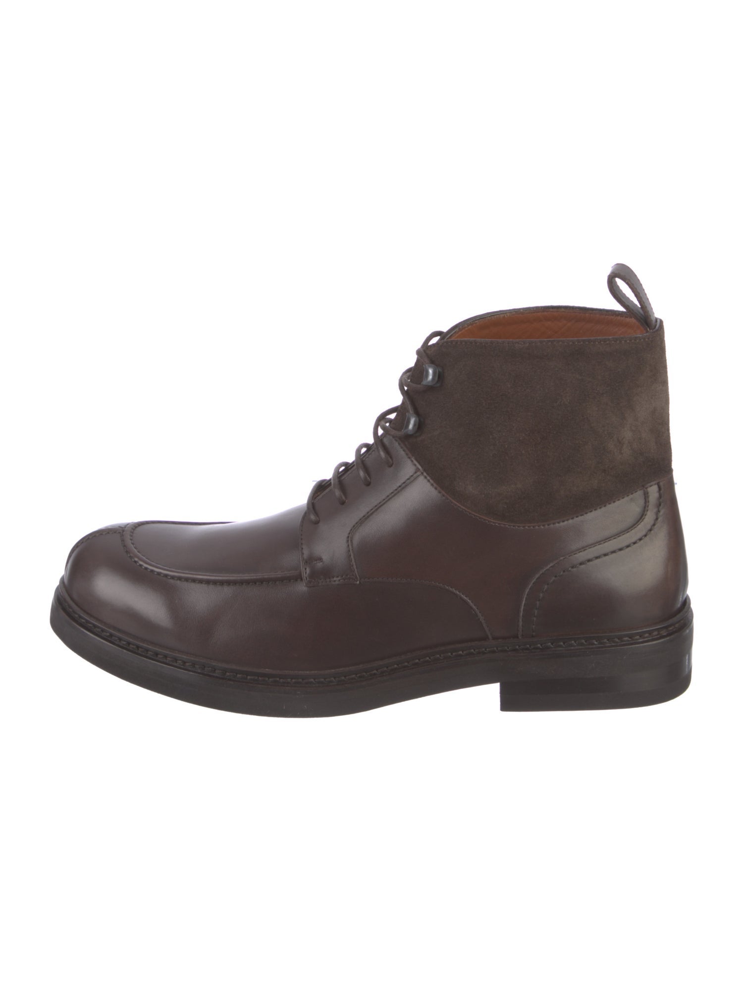 Ermenegildo Zegna Leather Lace-Up Boots