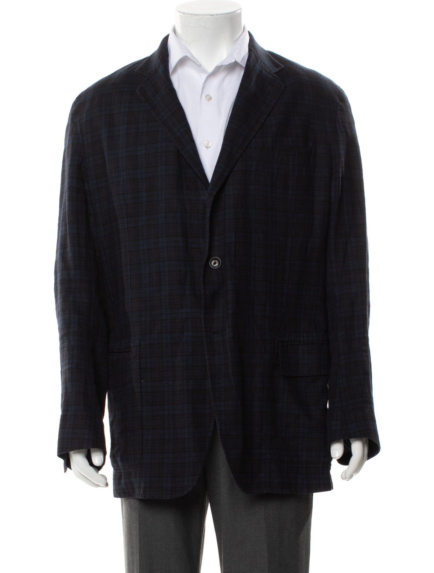 Ermenegildo Zegna Plaid Print Blazer