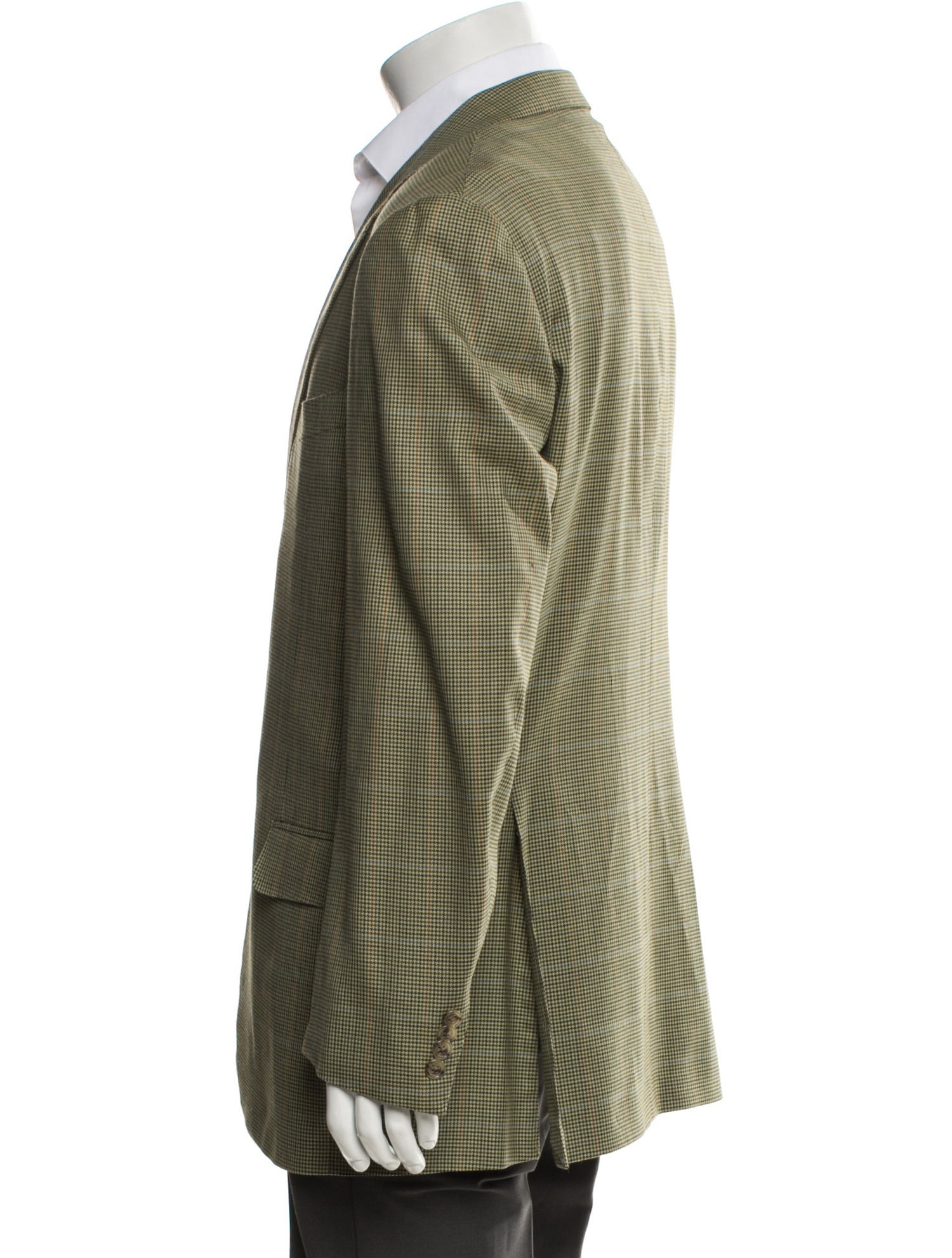 Ermenegildo Zegna Wool Houndstooth Print Blazer