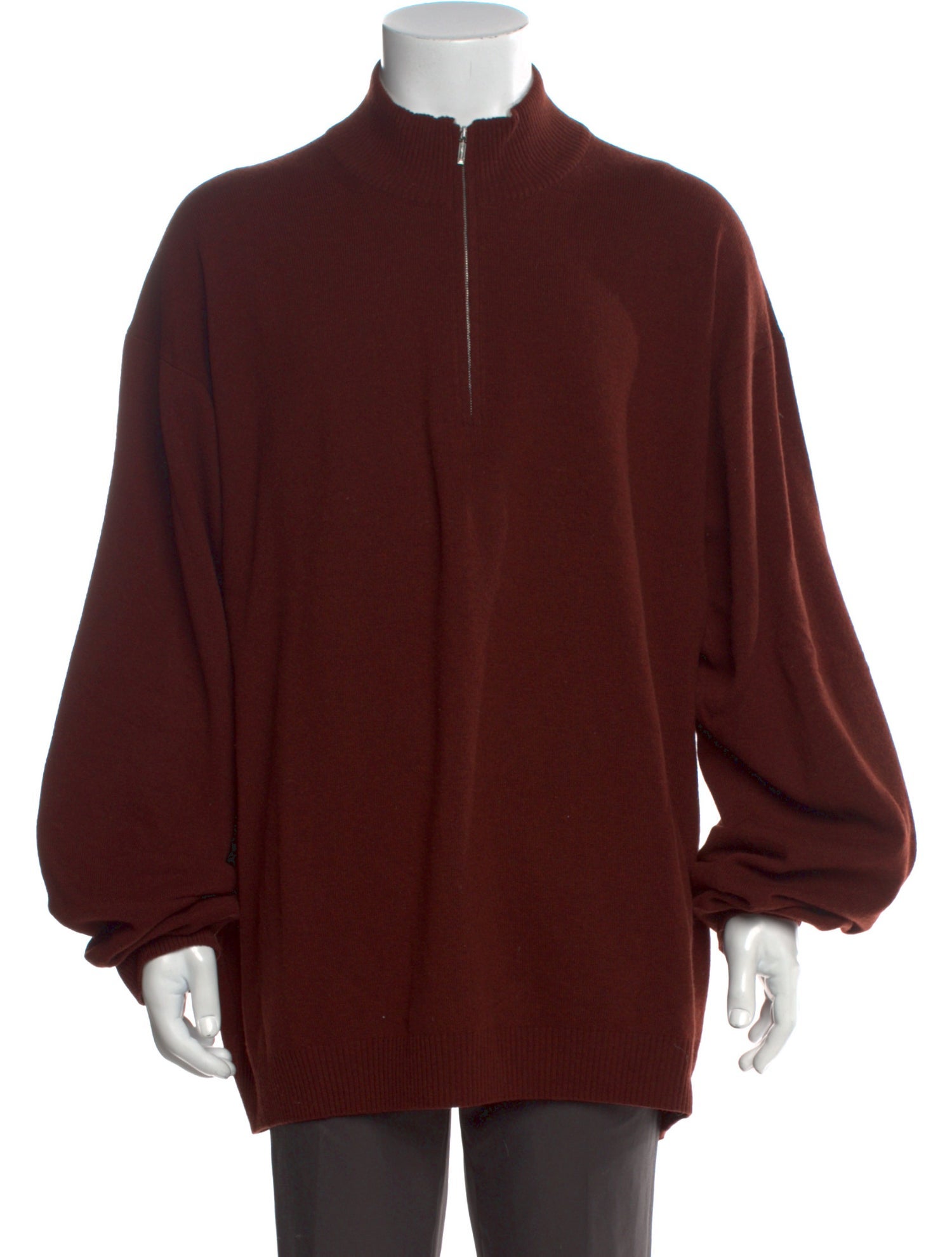 Ermenegildo Zegna Wool Mock Neck Polo Sweater