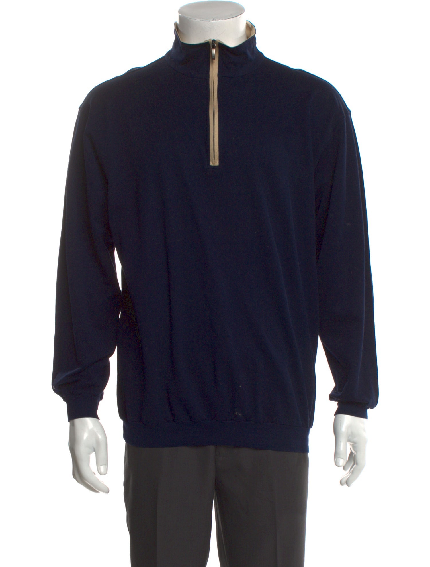 Ermenegildo Zegna Mock Neck Long Sleeve Pullover