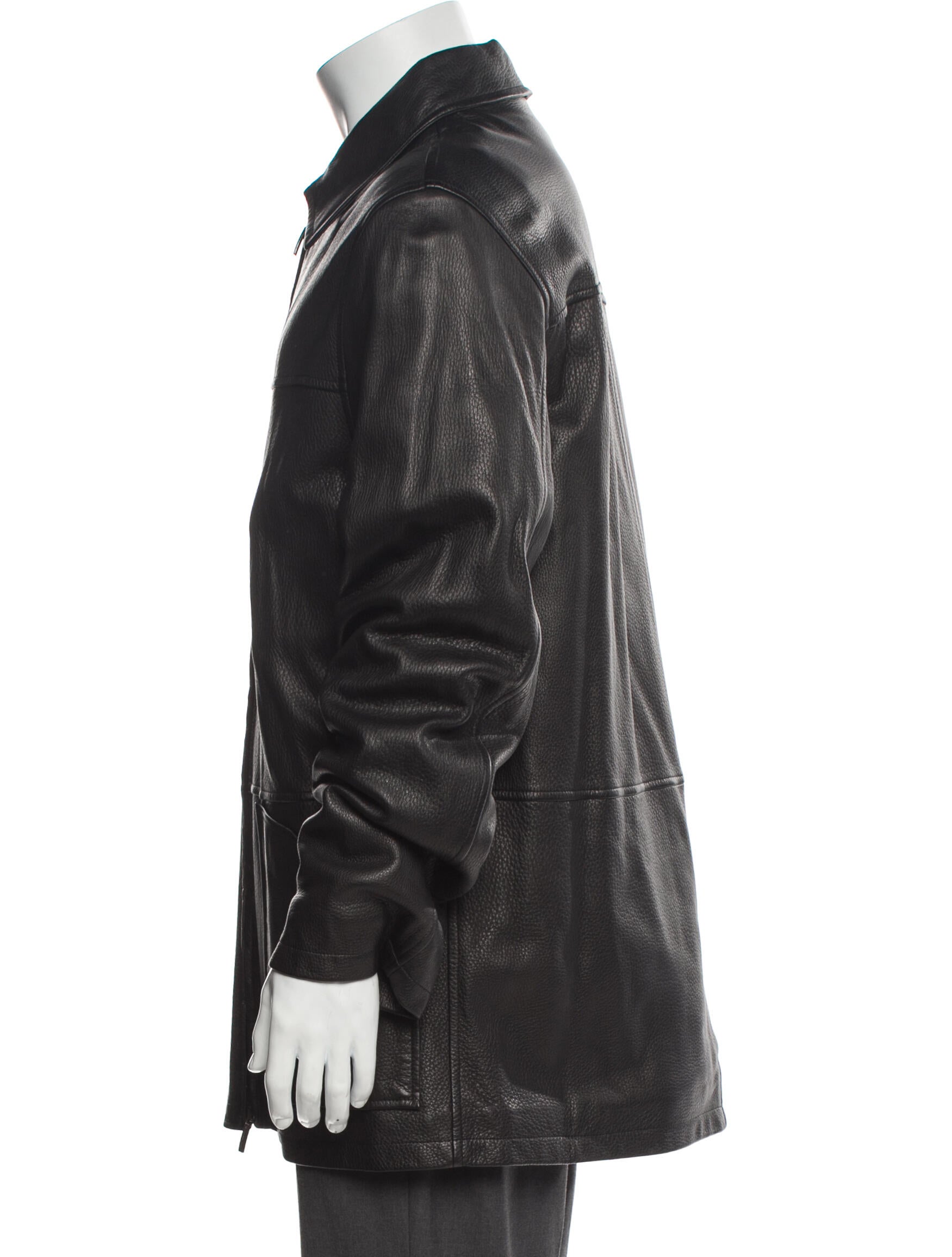 Surface to Air Justice x Surface to Air Leather Jacket - Black