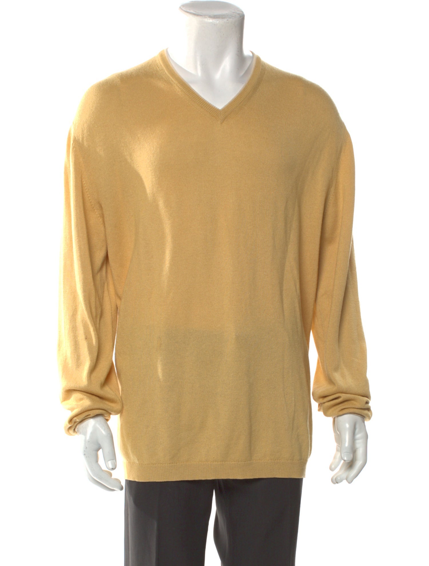 Ermenegildo Zegna Silk V-Neck Pullover