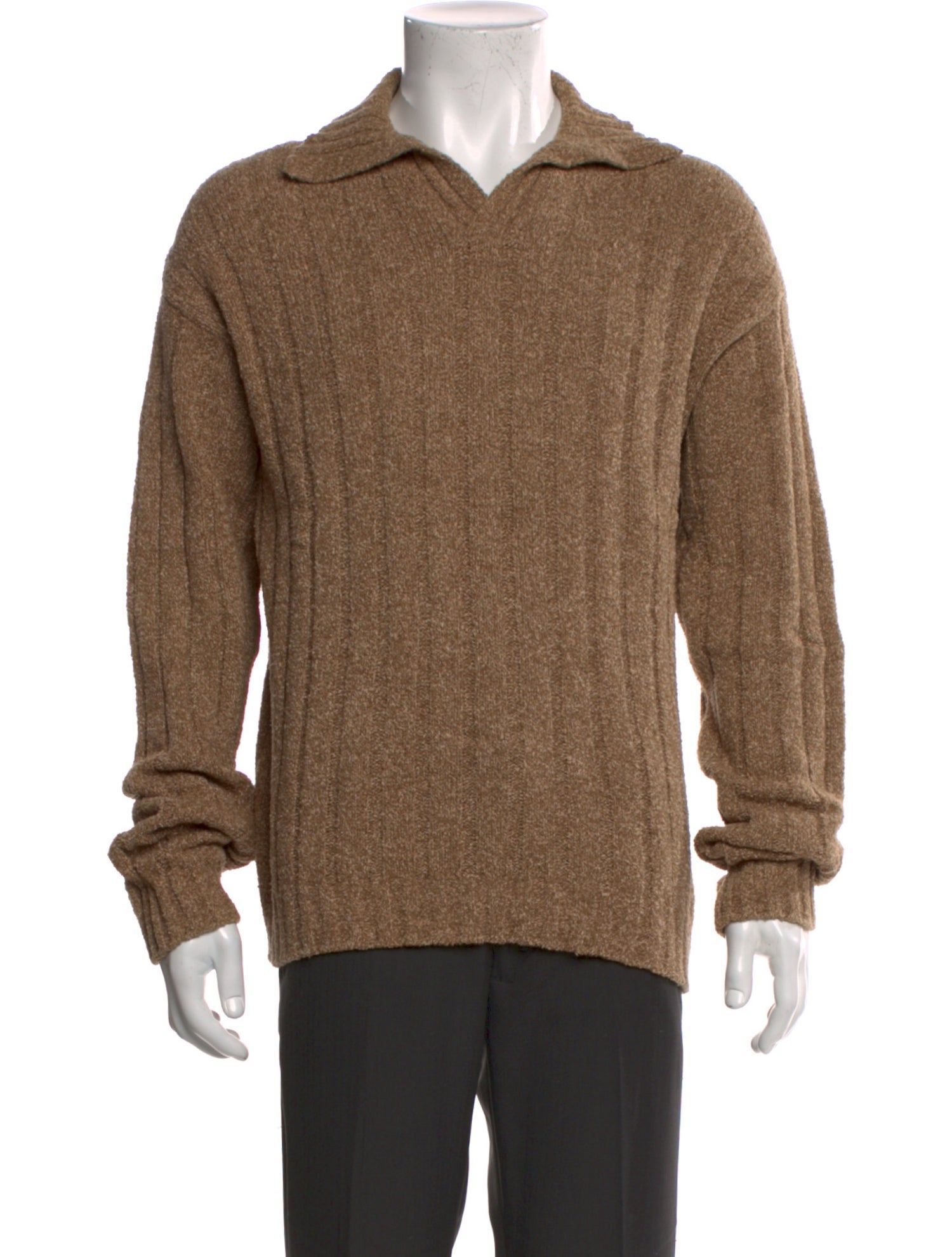 Ermenegildo Zegna Wool Mock Neck Polo Sweater