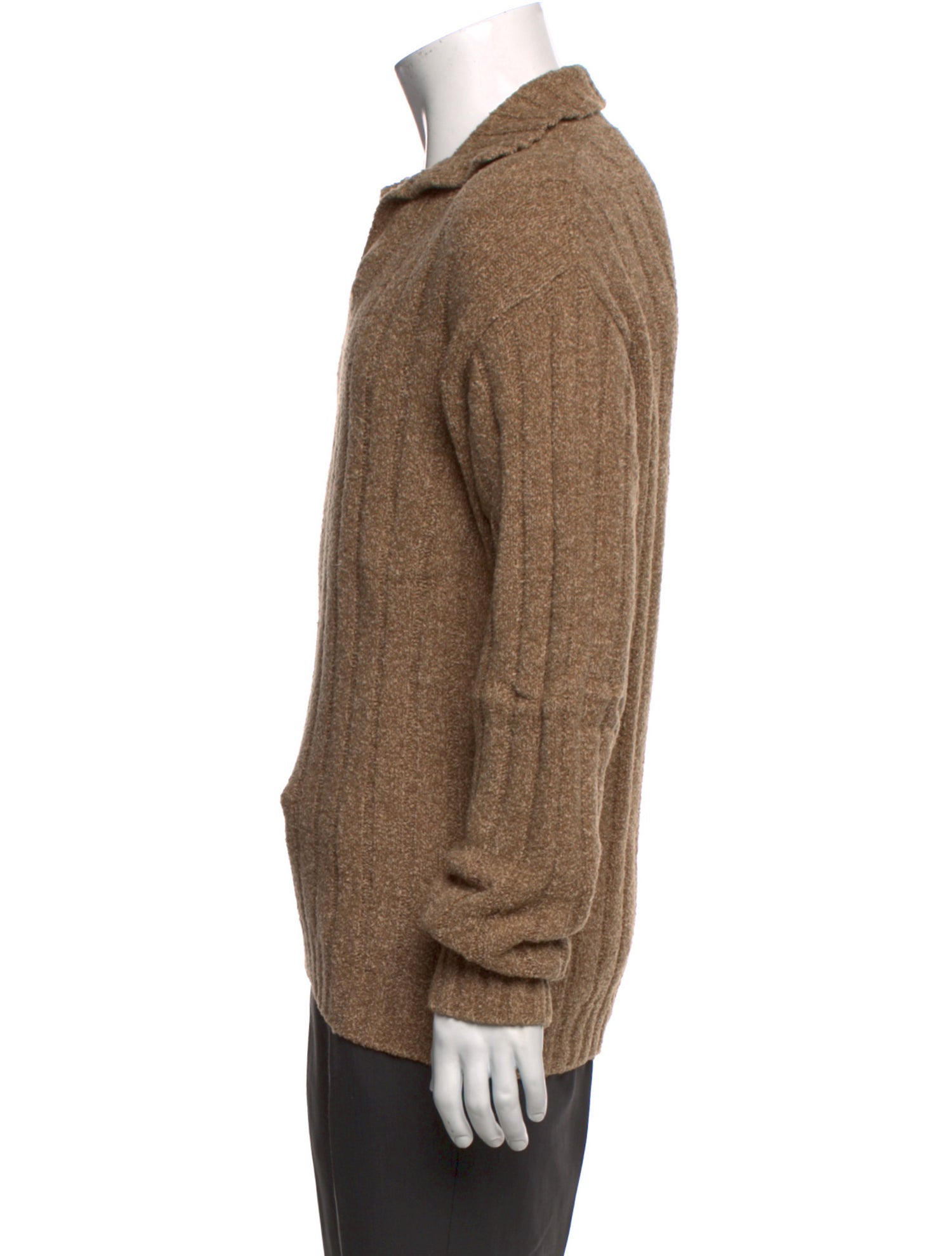 Ermenegildo Zegna Wool Mock Neck Polo Sweater