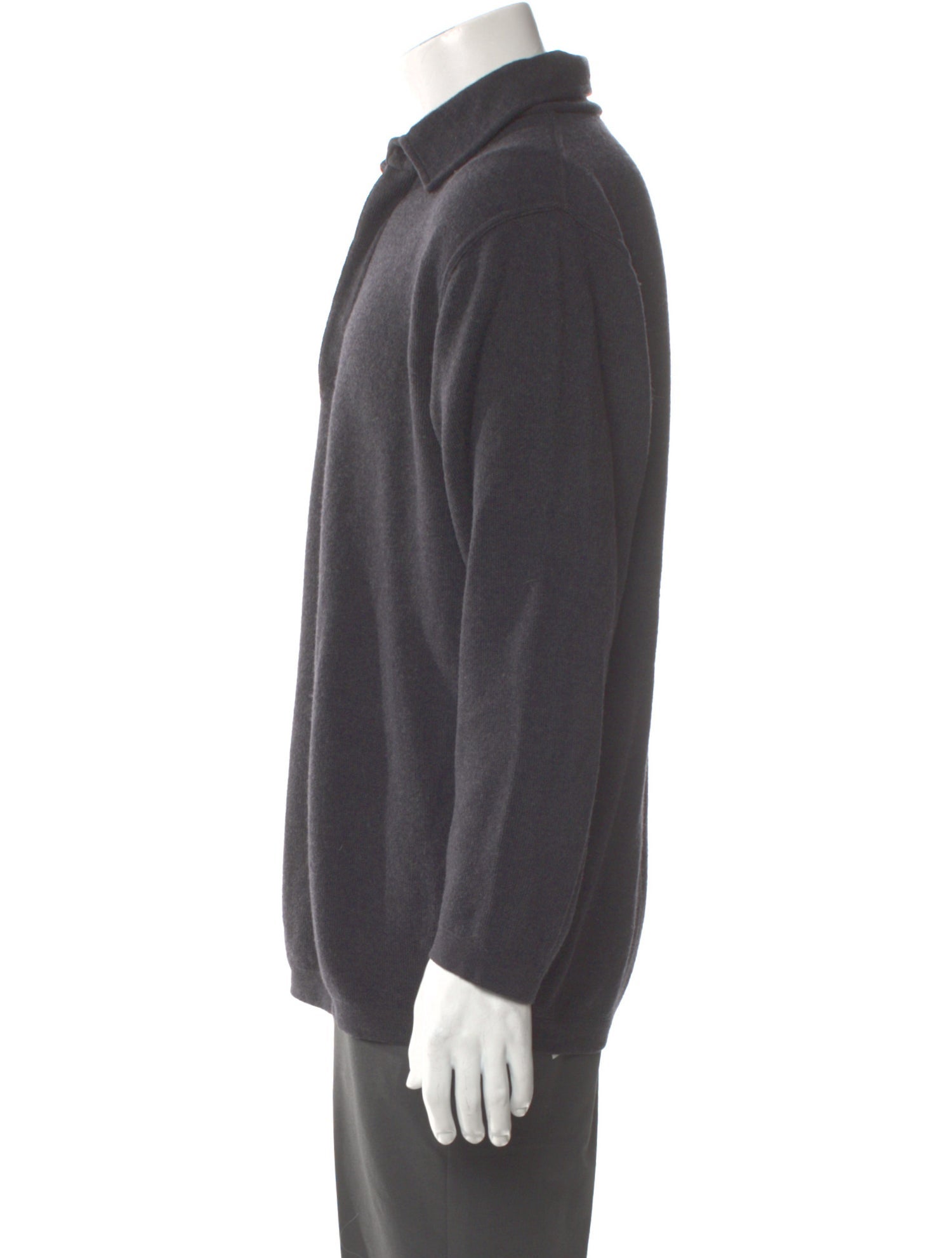 Ermenegildo Zegna Wool Crew Neck Polo Sweater