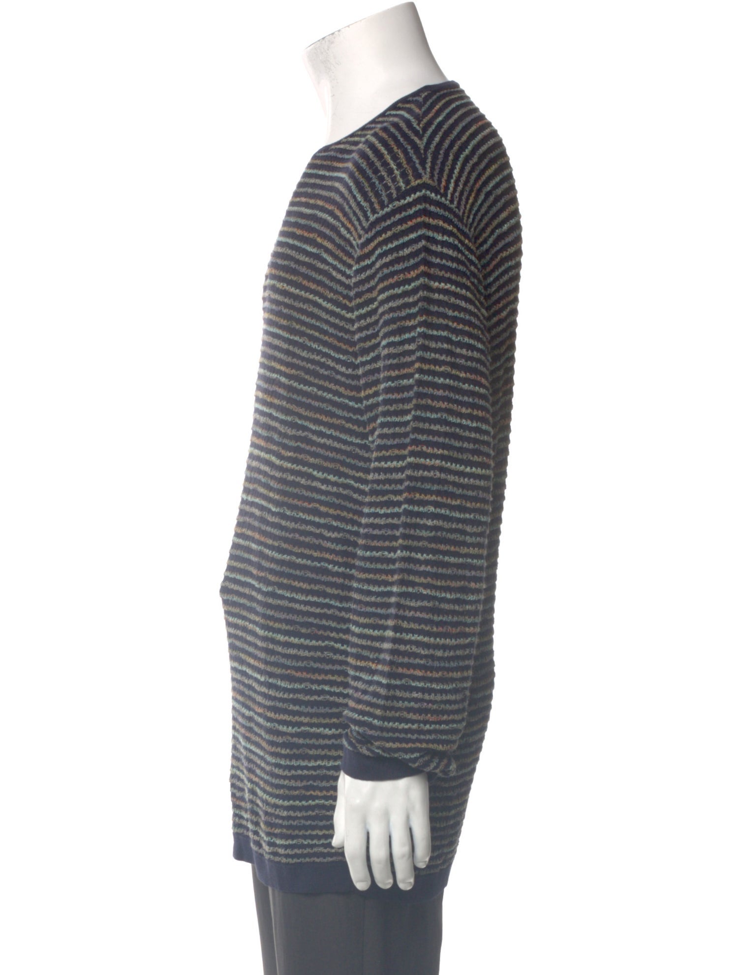 Ermenegildo Zegna Striped Scoop Neck Pullover