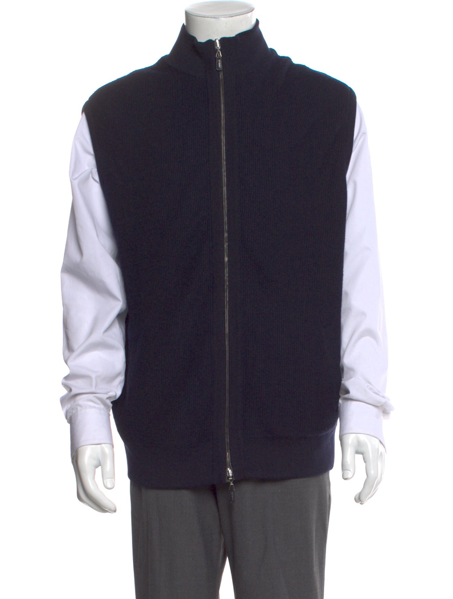 Ermenegildo Zegna Wool Mock Neck Sweater Vest