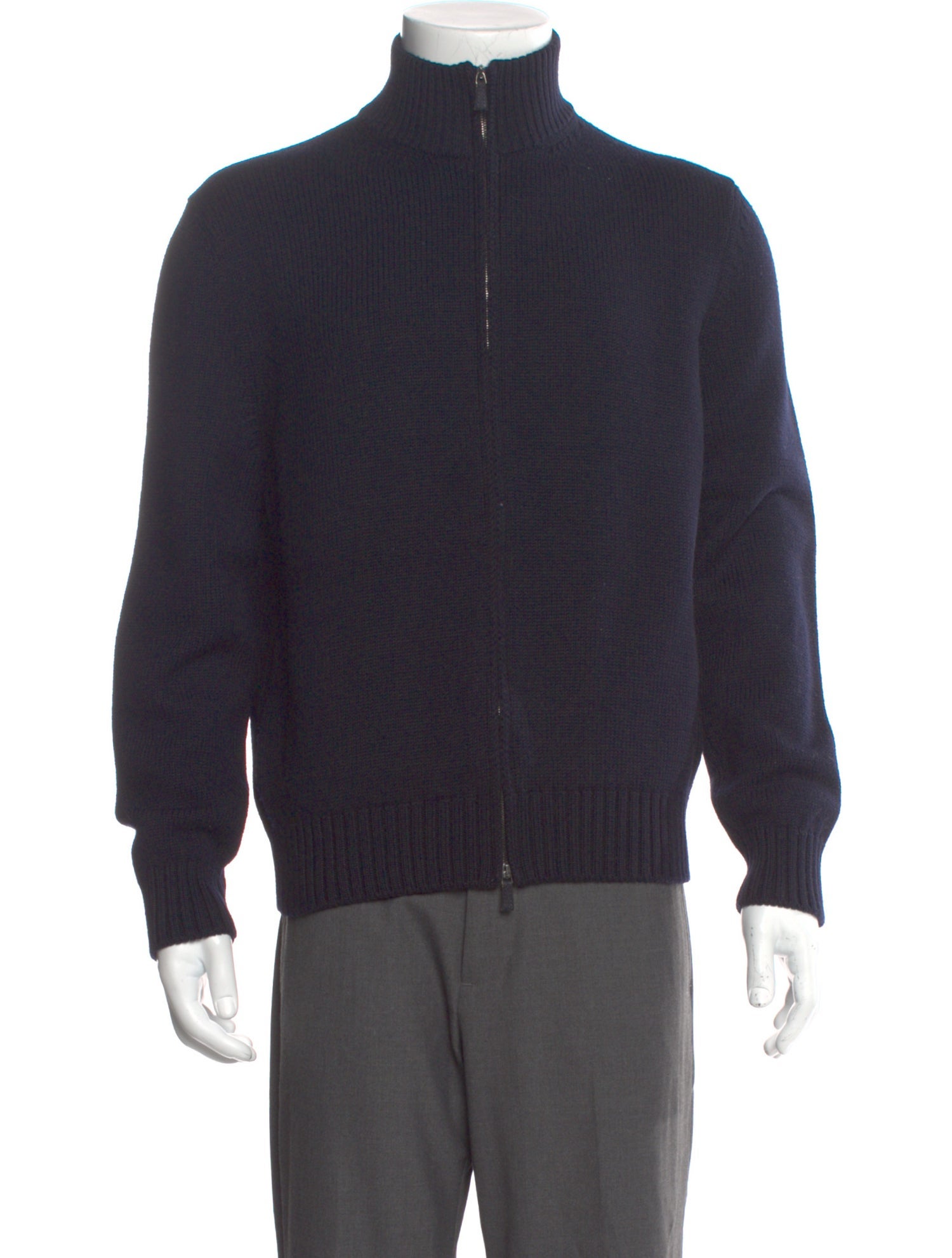 Ermenegildo Zegna Wool Turtleneck Cardigan
