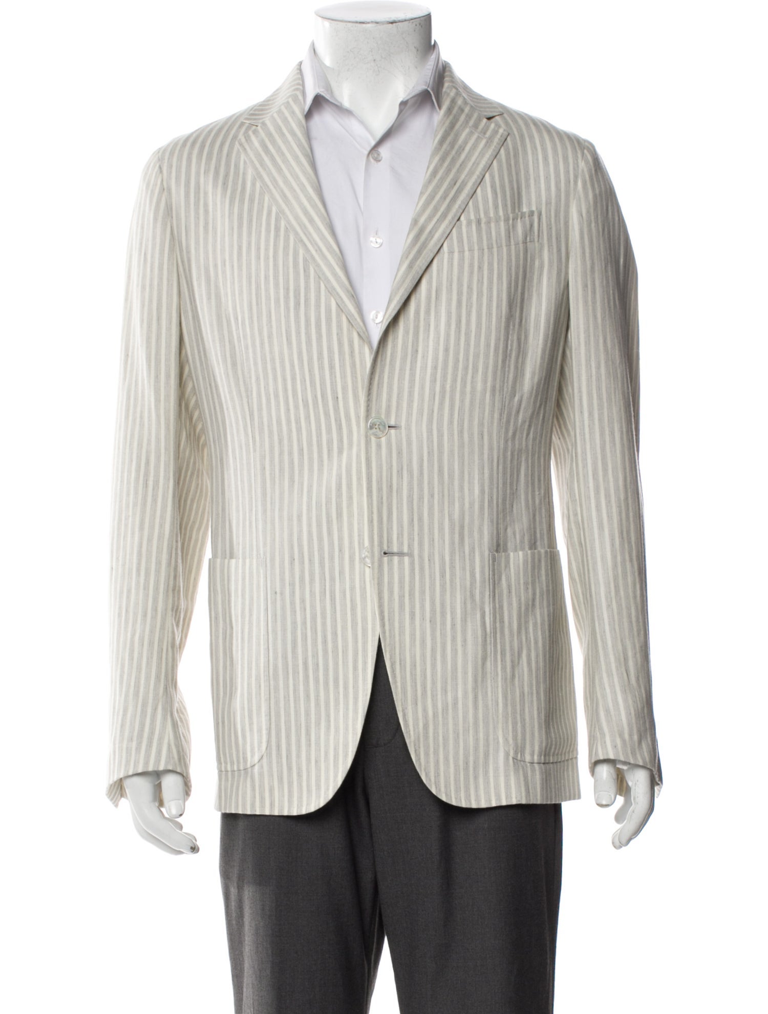 Ermenegildo Zegna Linen Striped Blazer