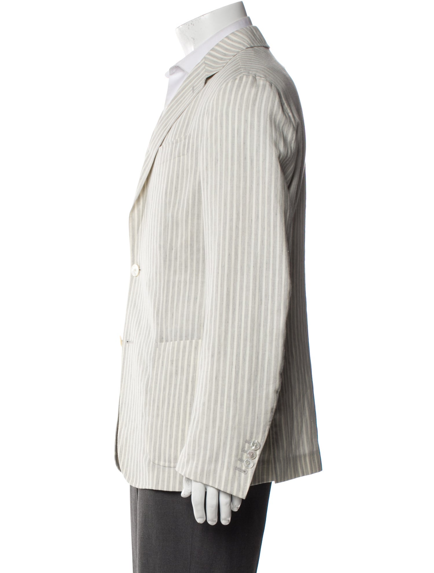 Ermenegildo Zegna Linen Striped Blazer