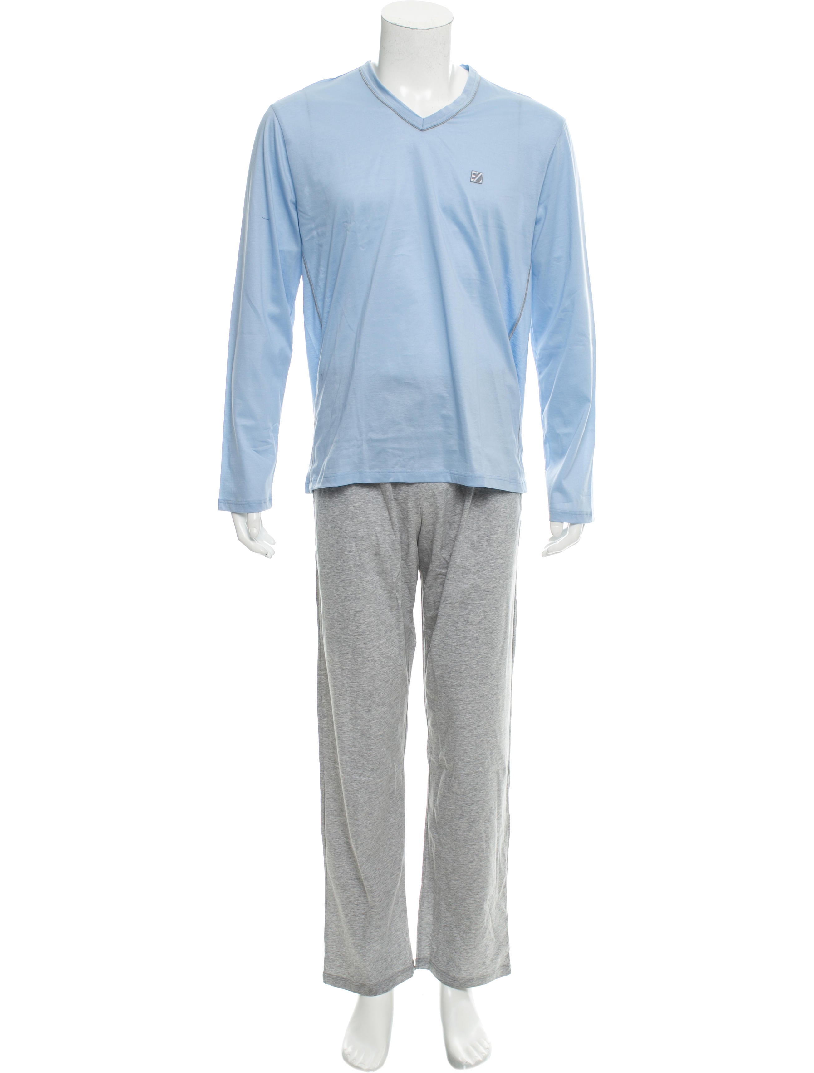 v neck pajama set