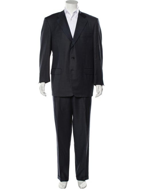 Ermenegildo Zegna Woven Two-Piece Suit blue