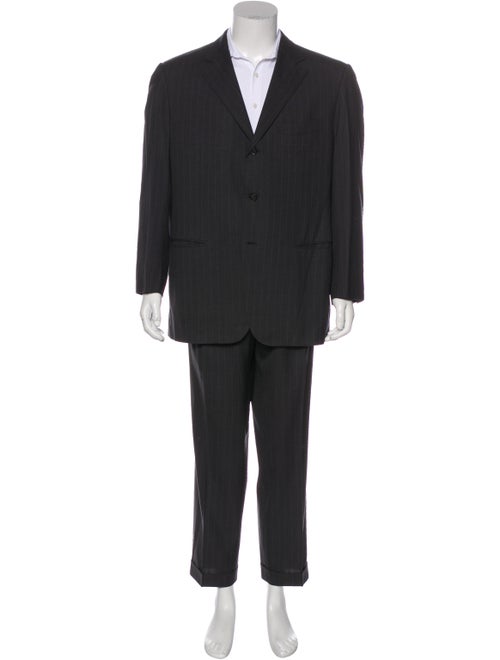 Ermenegildo Zegna Wool Pin-Stripe Two-Piece Suit S