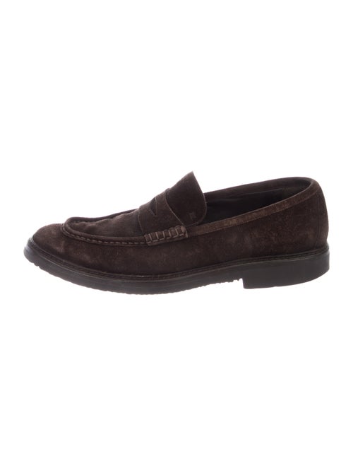 Ermenegildo Zegna Suede Penny Loafers