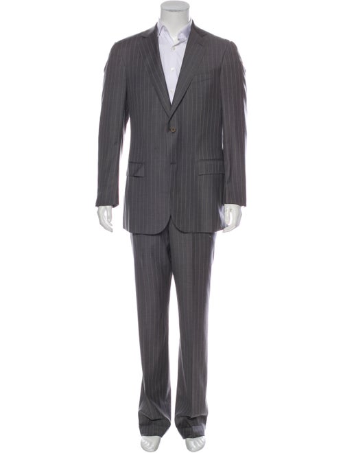 Ermenegildo Zegna Stripe Wool Two-Piece Suit Set g
