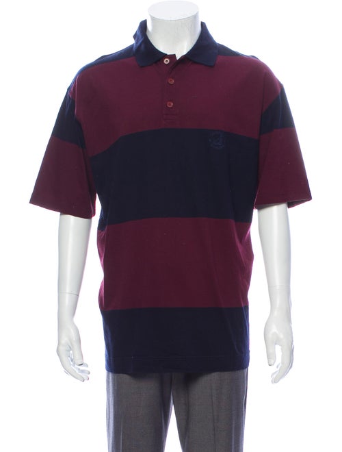 Ermenegildo Zegna Striped V-Neck Polo Shirt