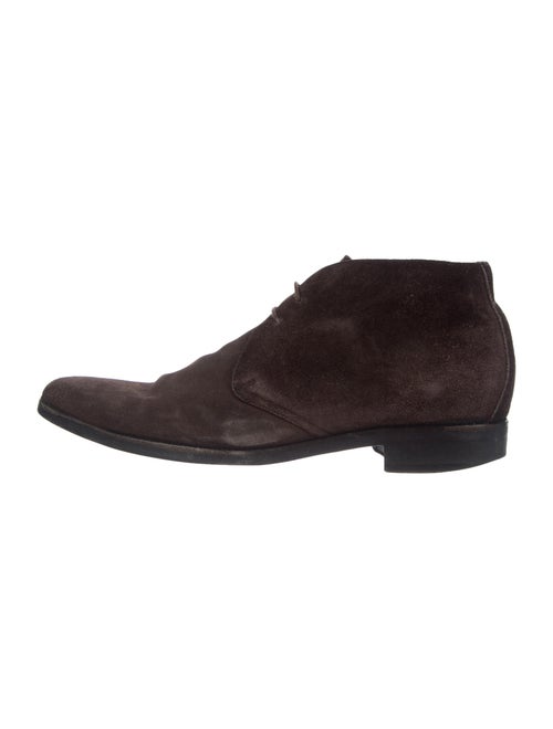 Ermenegildo Zegna Suede Lace-Up Boots Brown