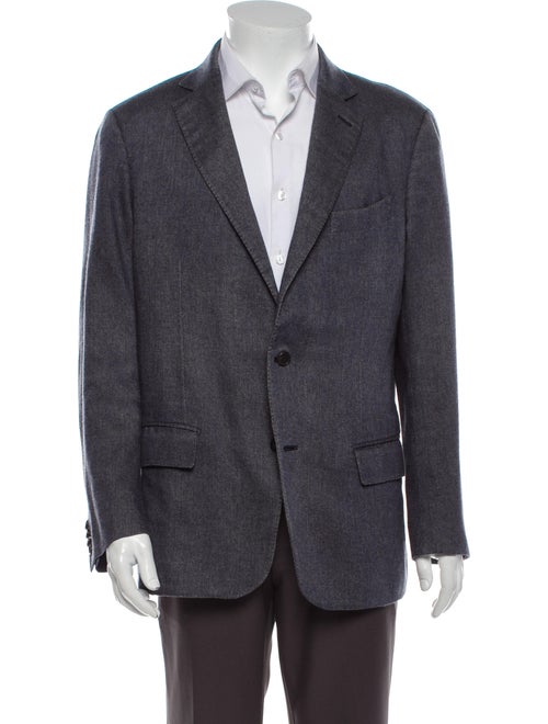 Ermenegildo Zegna Silk Blazer Blue