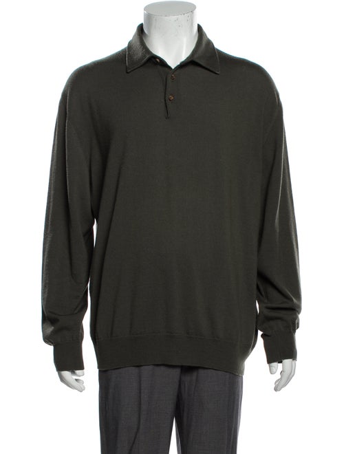 Ermenegildo Zegna Wool Knit Polo Wool Polo Sweater