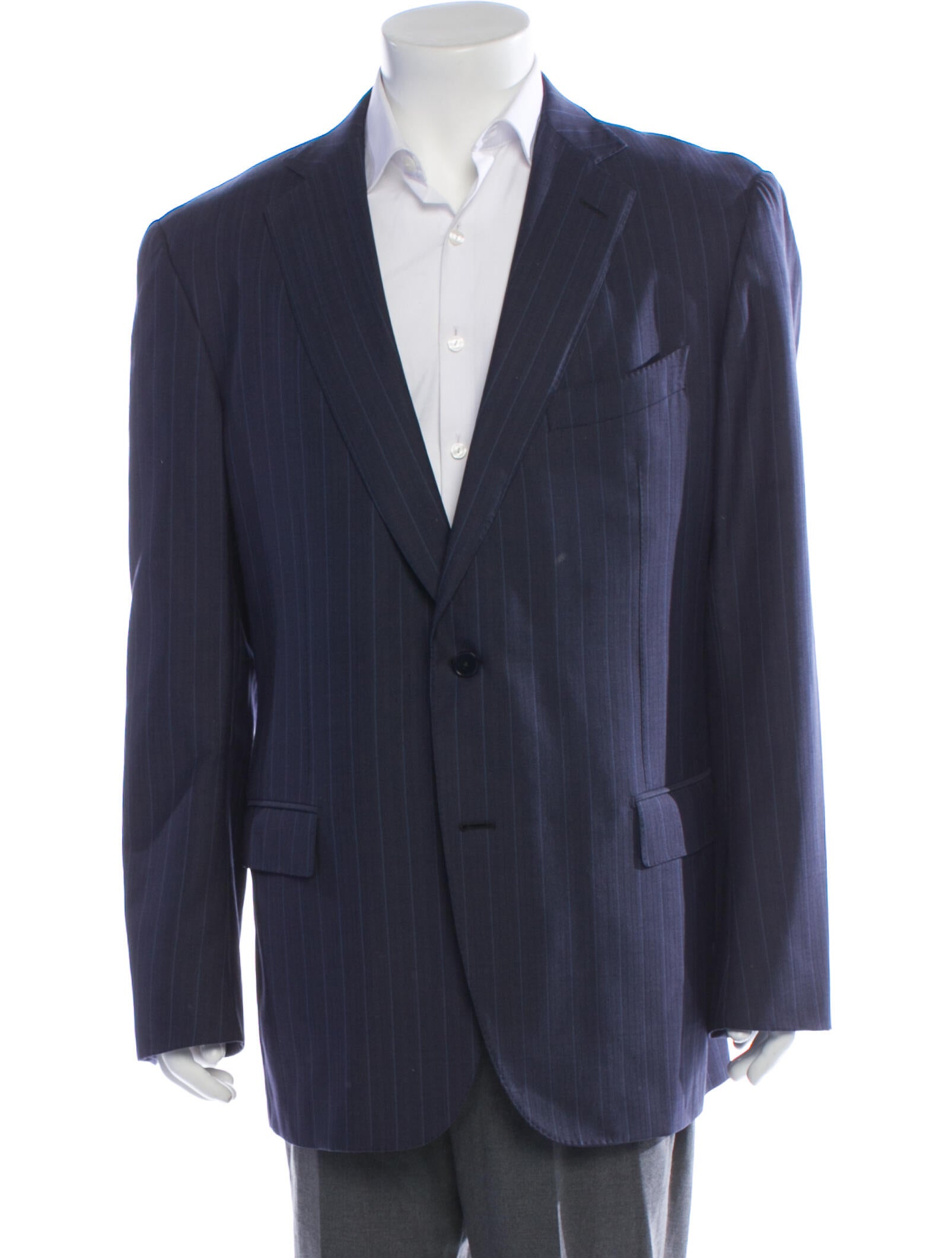 Ermenegildo Zegna Wool Striped Coat