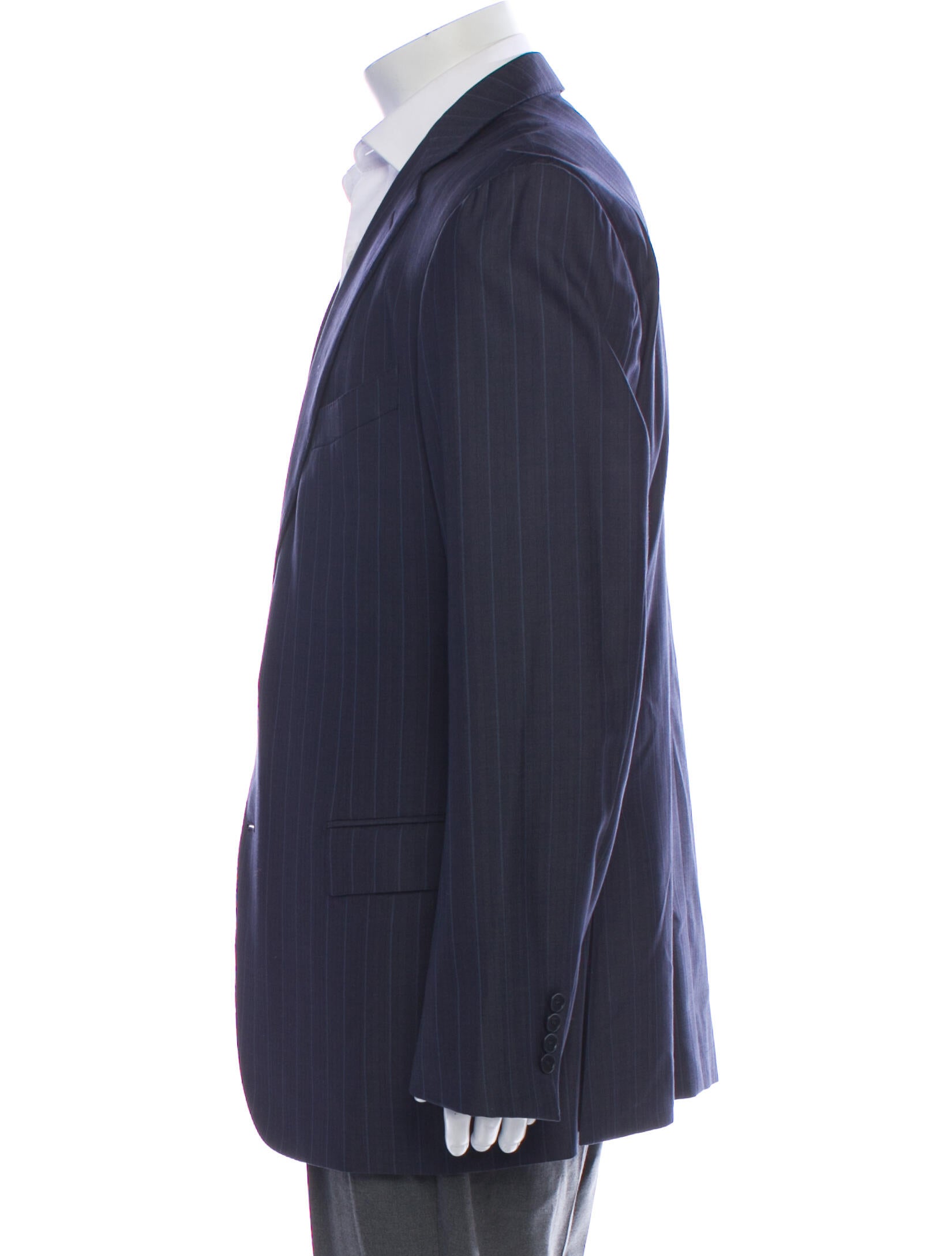 Ermenegildo Zegna Wool Striped Coat
