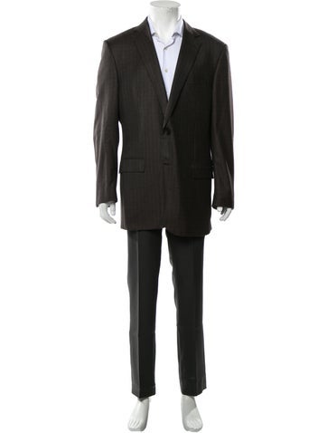 Ermenegildo Zegna Suiting Plaid Print Blazer Us46, It56 | XXL