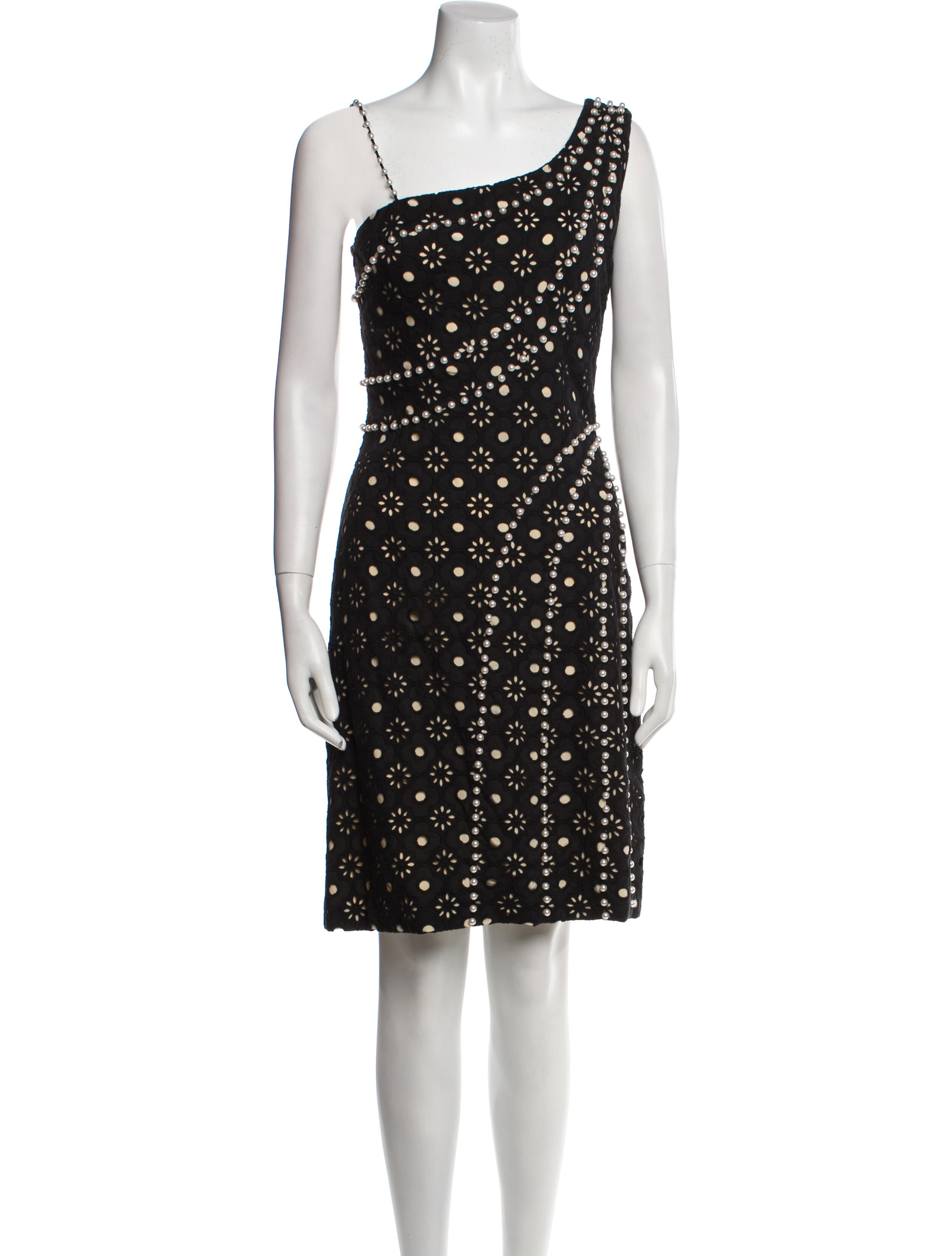 Huishan Zhang One-Shoulder Knee-Length Dress