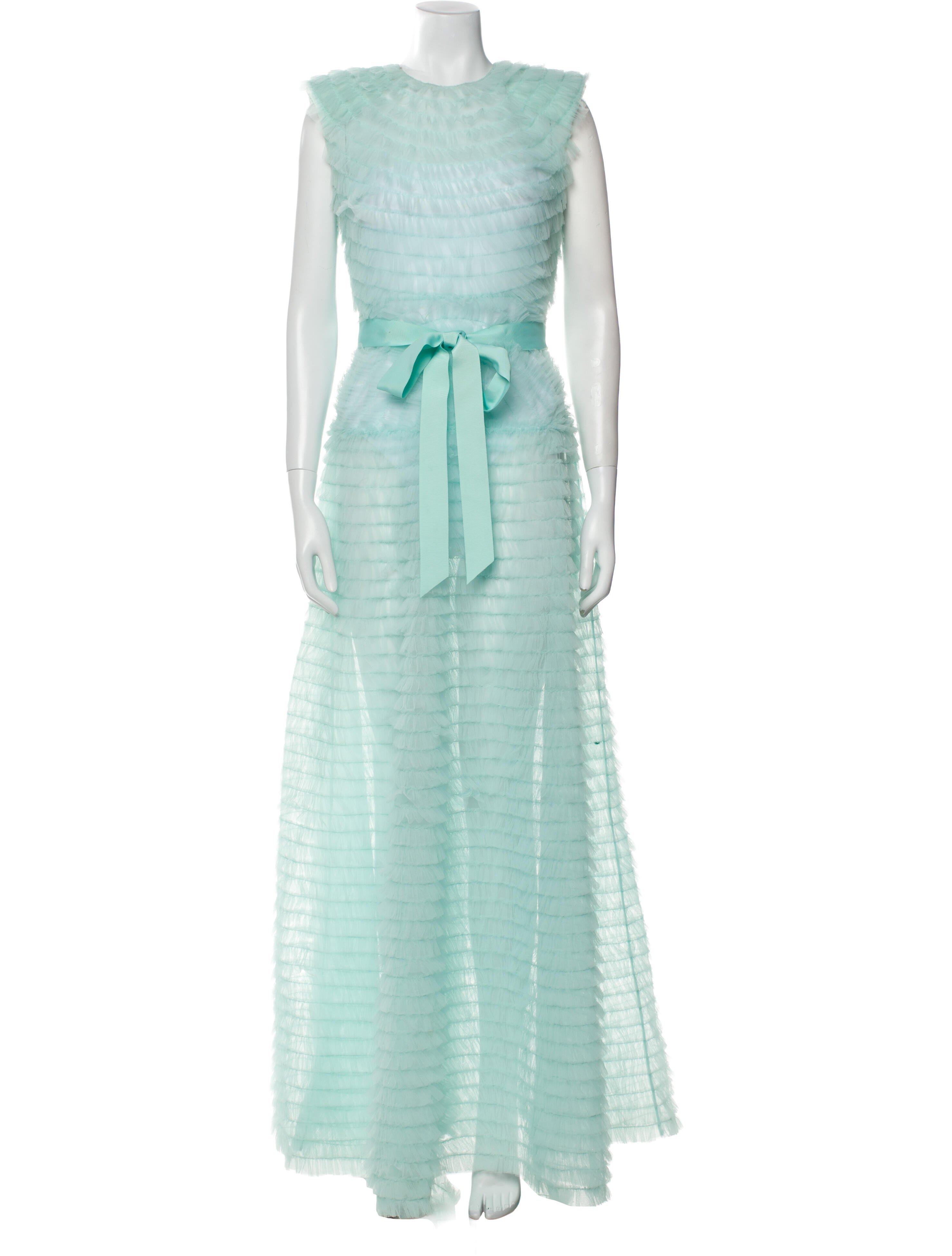 Huishan Zhang Crew Neck Long Dress